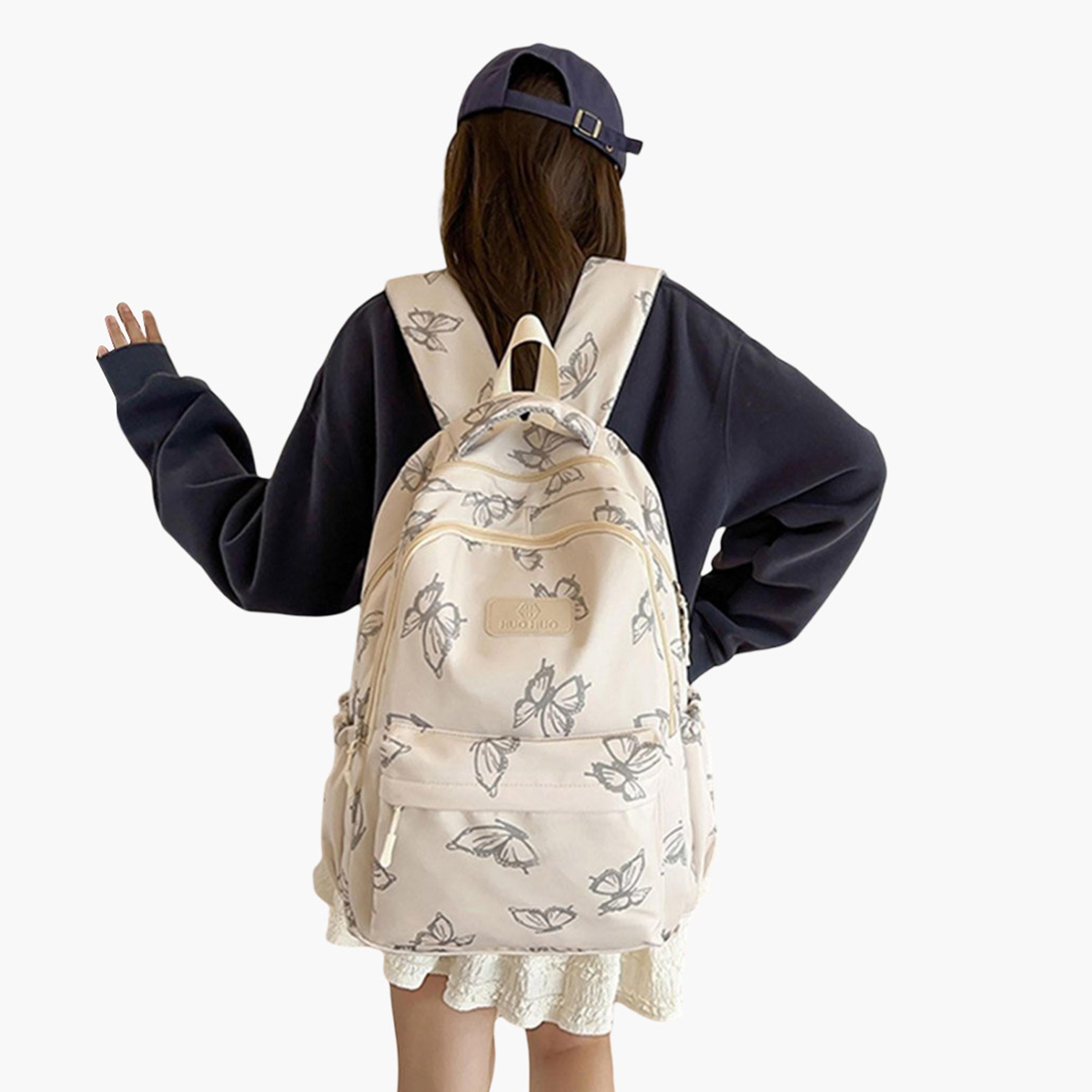 Take Two Graphic Print Zip Closure Backpack-women-bagsandwallets-backpacks-image-5