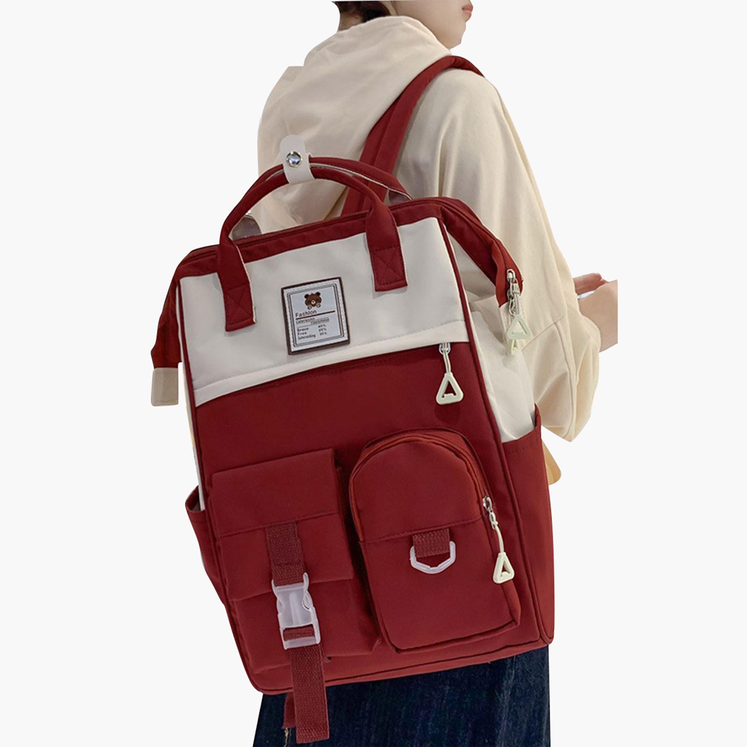 Take Two Color Block Double Top Handle Backpack-women-bagsandwallets-backpacks-image-4