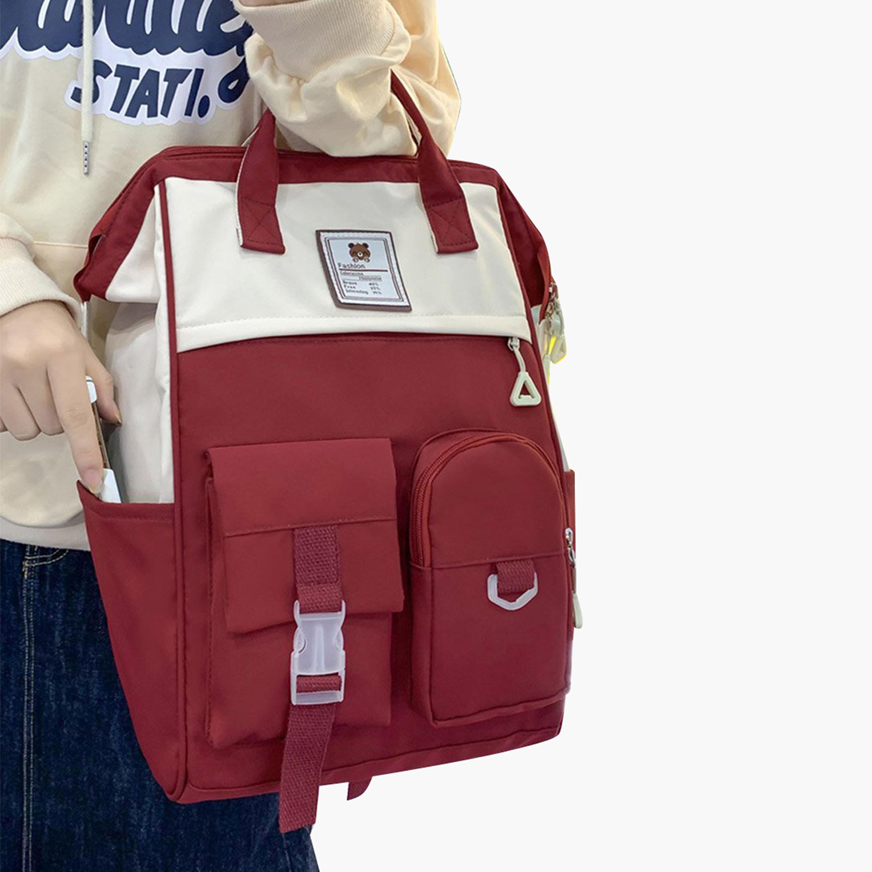 Take Two Color Block Double Top Handle Backpack-women-bagsandwallets-backpacks-image-5