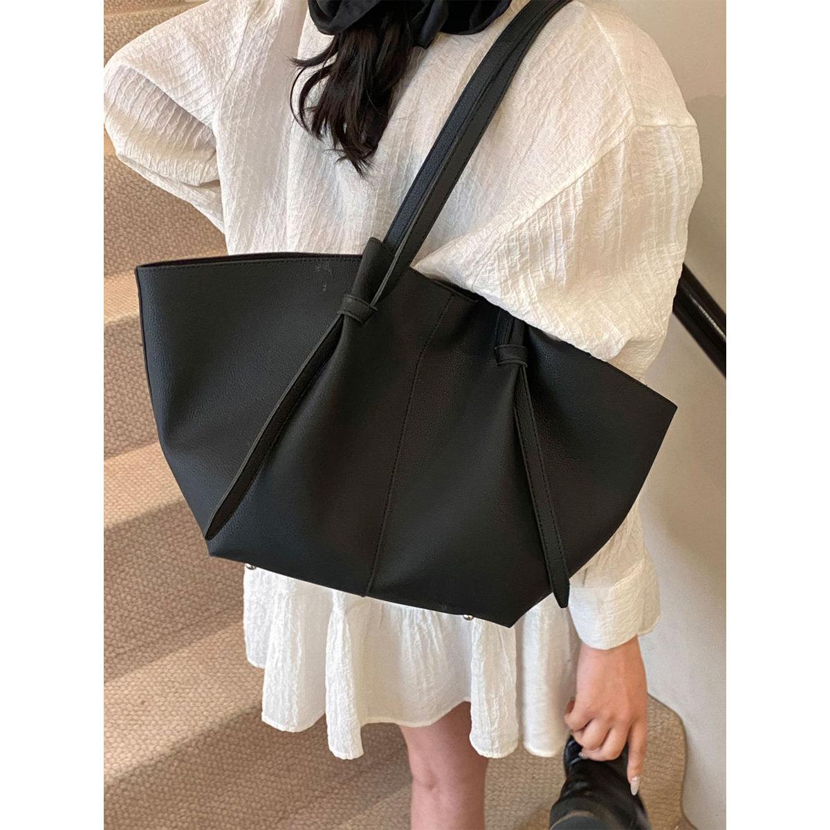 Take Two Solid Double Strap Shoulder Bag With Purse set-women-bagsandwallets-handbags-image-1