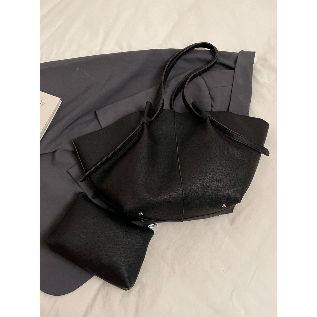 Take Two Solid Double Strap Shoulder Bag With Purse set-women-bagsandwallets-handbags-image-6