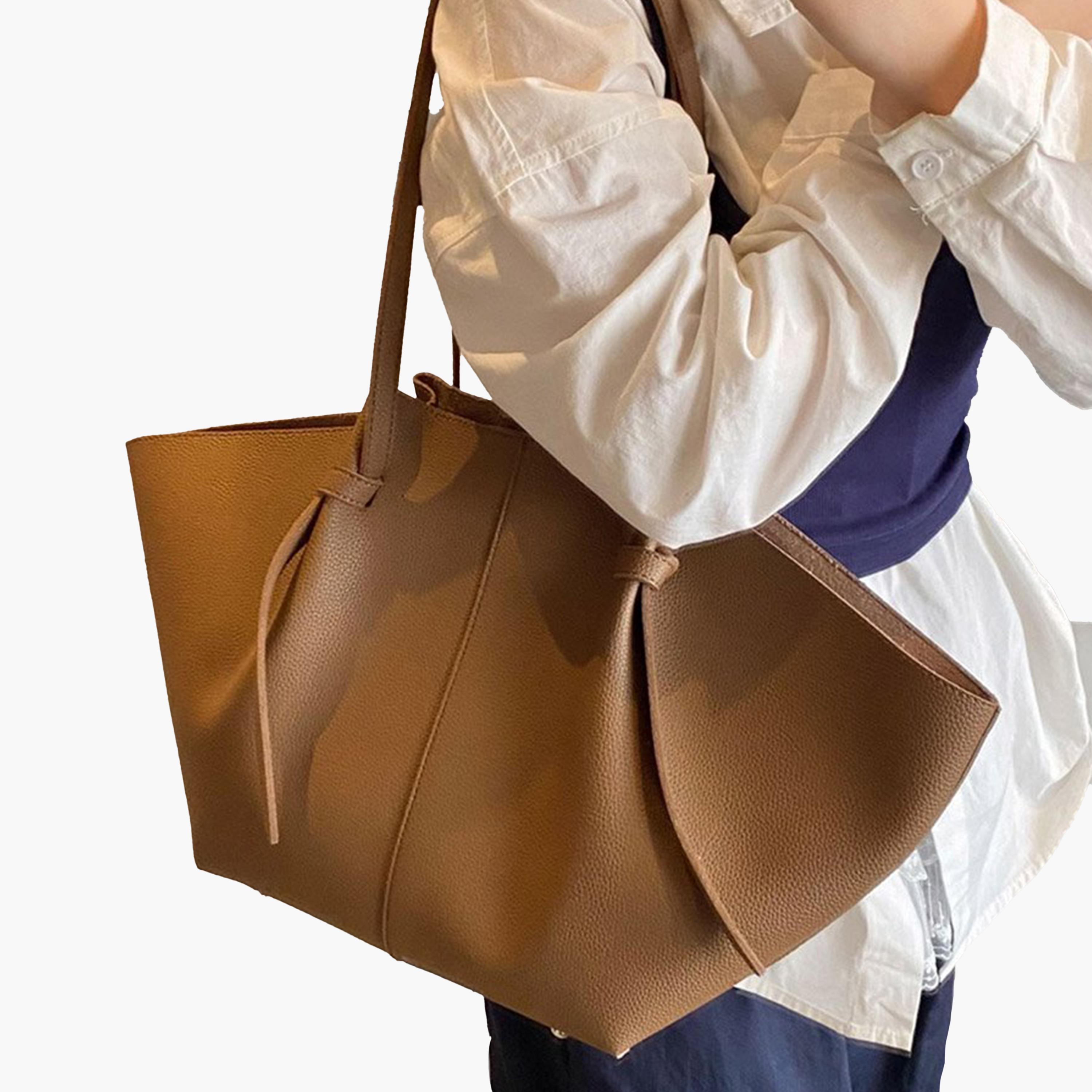 Take Two Solid Double Strap Shoulder Bag with Purse set-women-bagsandwallets-handbags-image-2