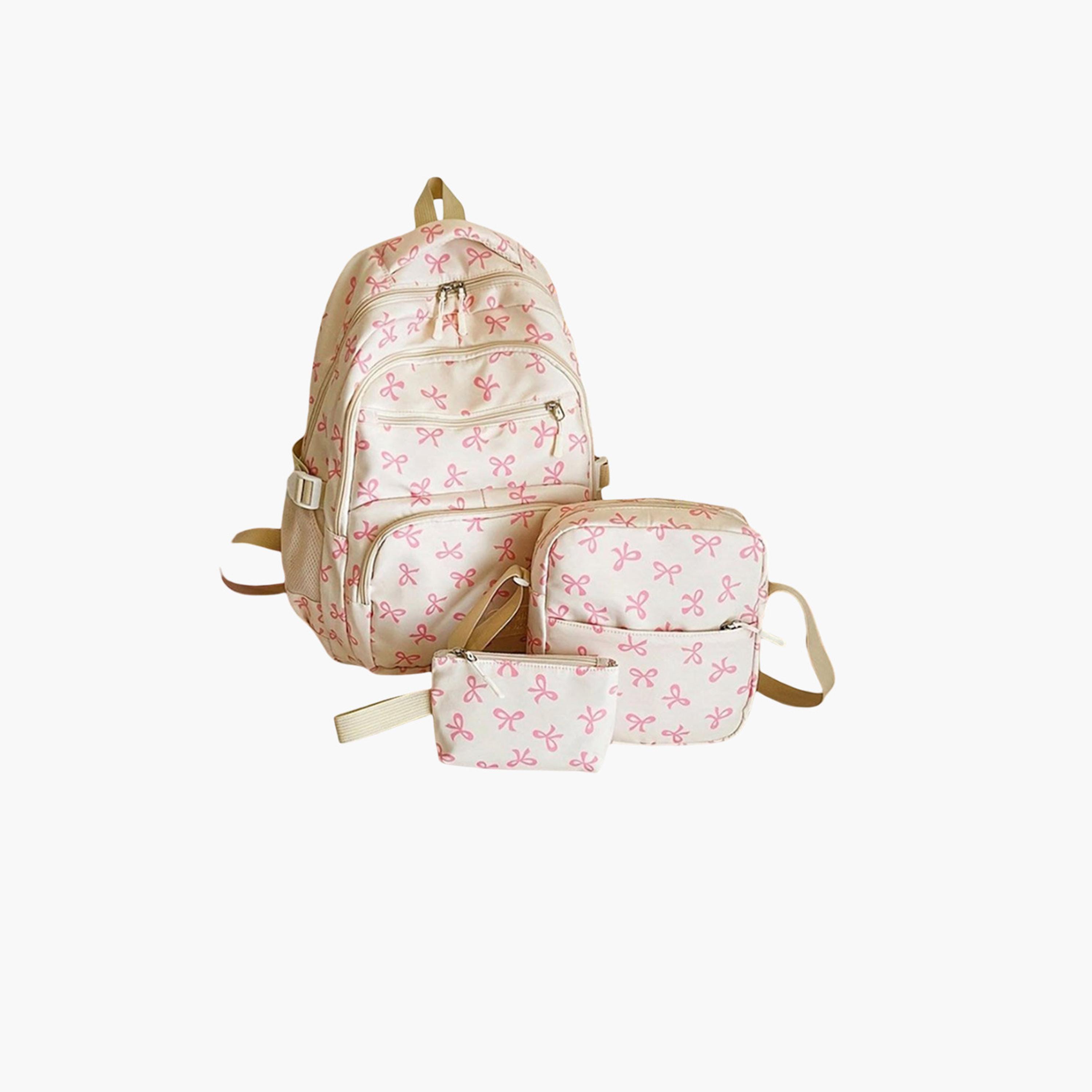 Take Two Graphic Print Backpack with Shoulder Bag and Purse Set-women-bagsandwallets-backpacks-image-1