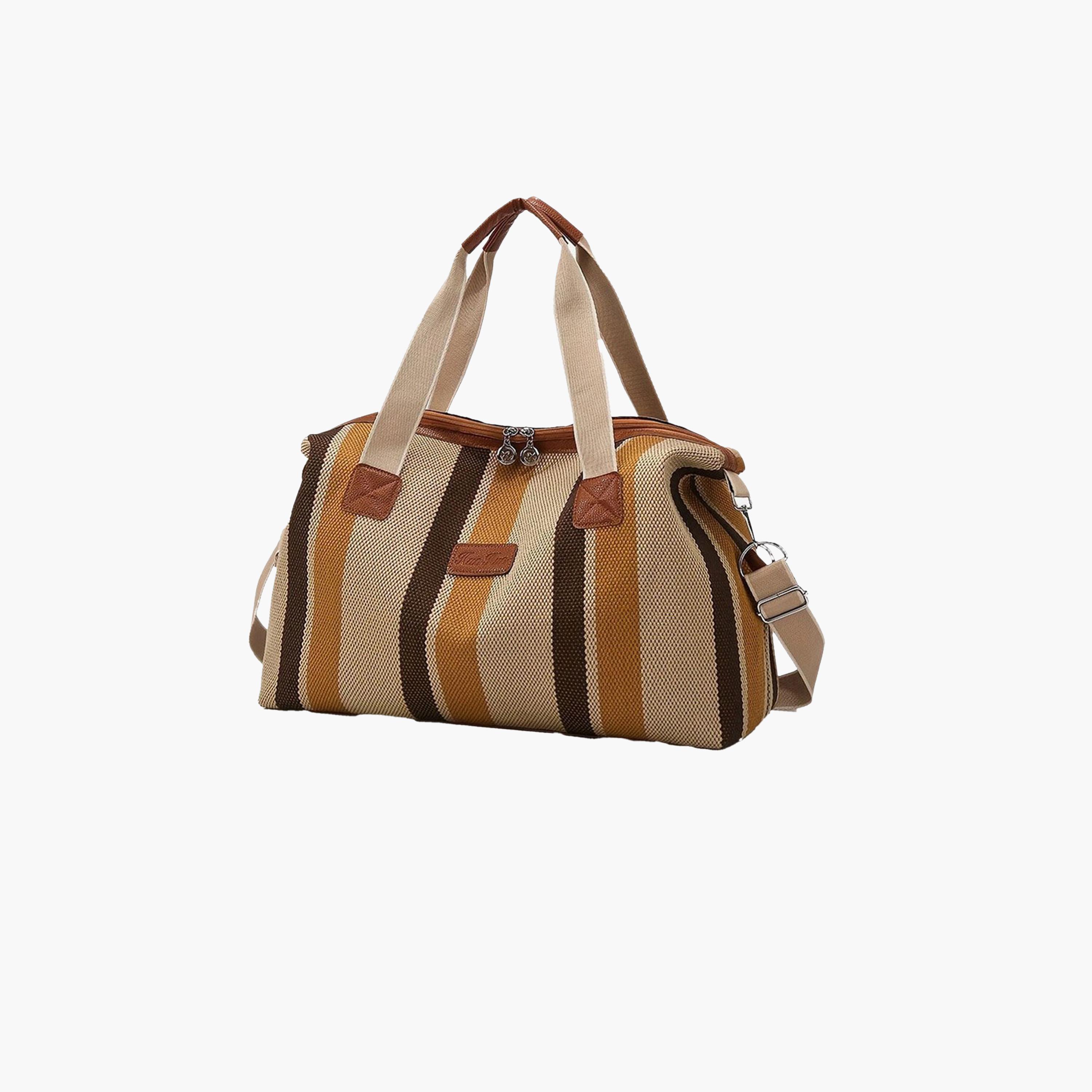Take Two Texture Striped Double Top Handle Tote Bag-women-bagsandwallets-handbags-image-1