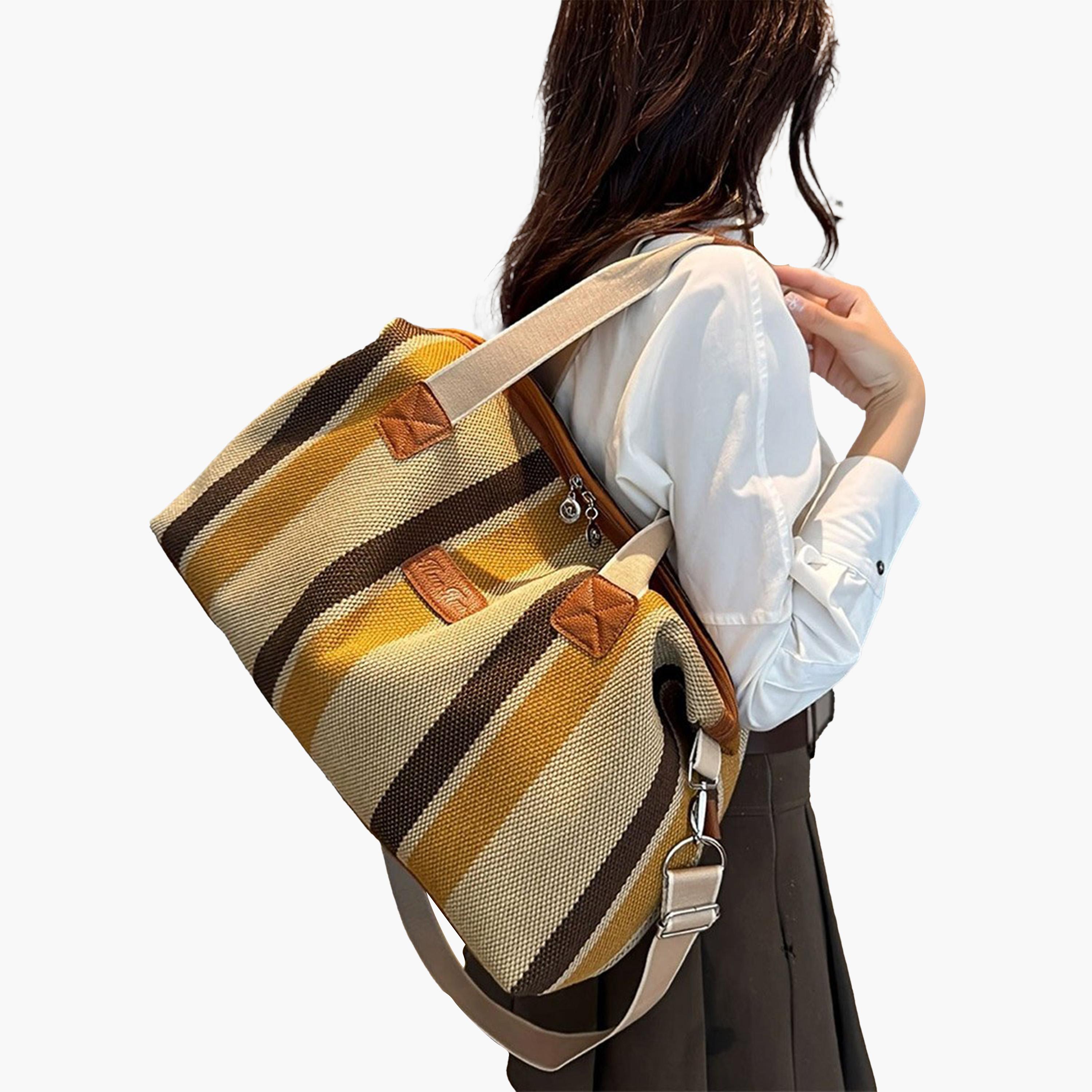 Take Two Texture Striped Double Top Handle Tote Bag-women-bagsandwallets-handbags-image-3