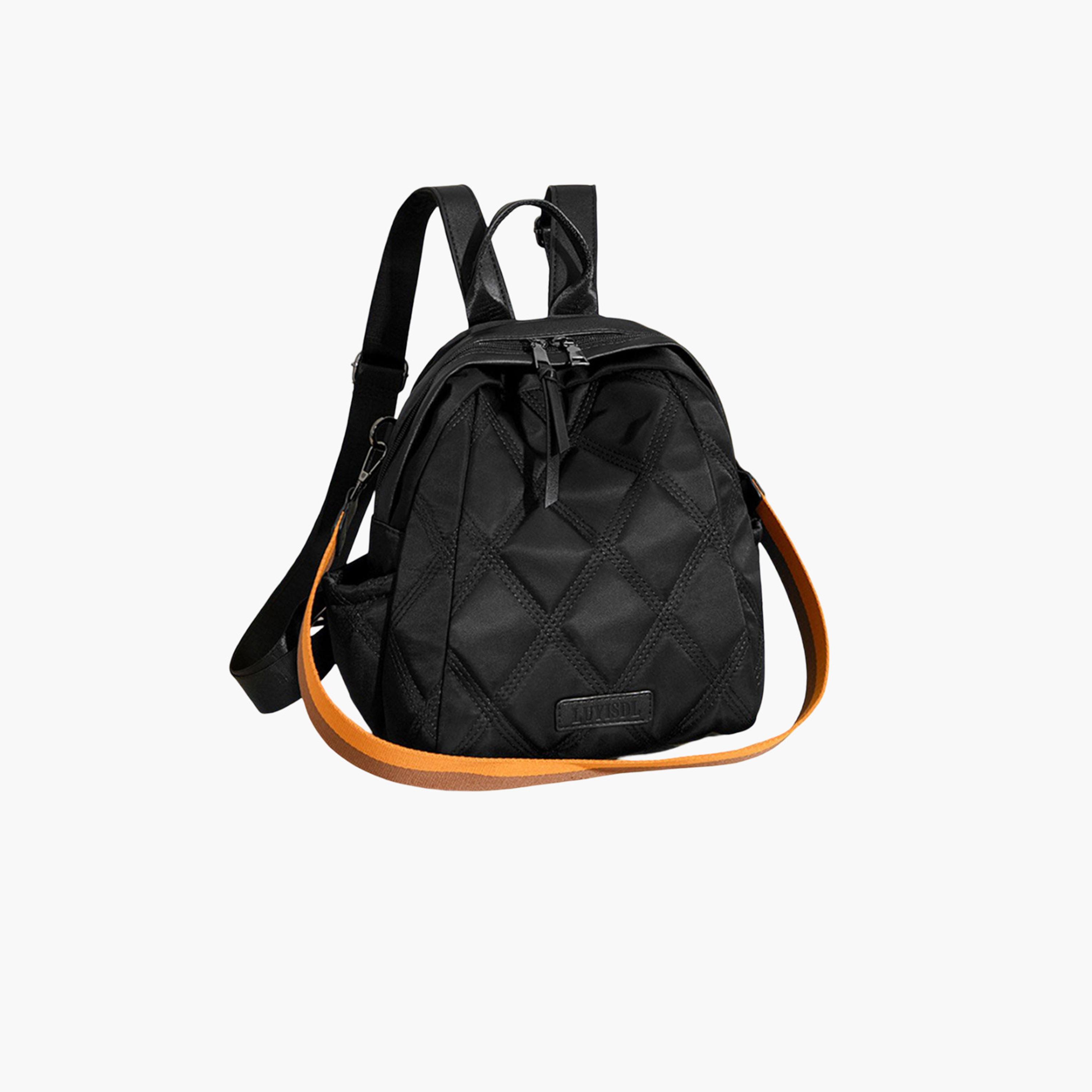 Take Two Texture Solid Zip Closure Backpack-women-bagsandwallets-backpacks-image-2