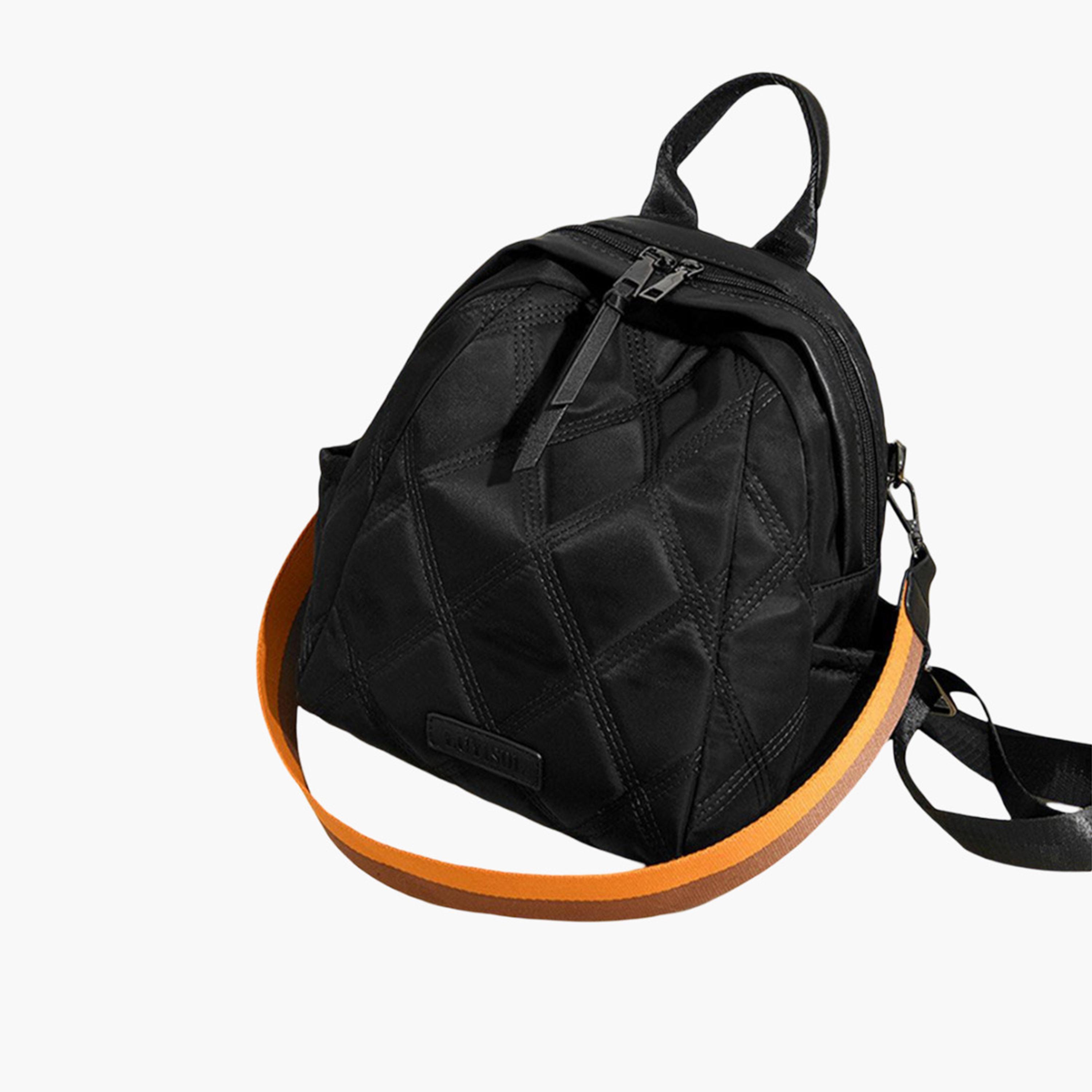 Take Two Texture Solid Zip Closure Backpack-women-bagsandwallets-backpacks-image-3