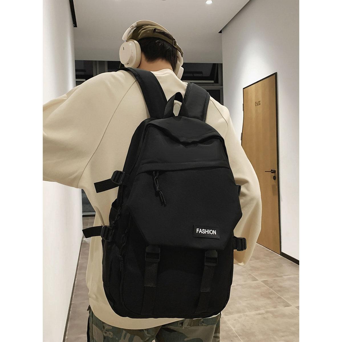 شنطة ظهر سادة بسحاب للإغلاق-men-bags-image-4