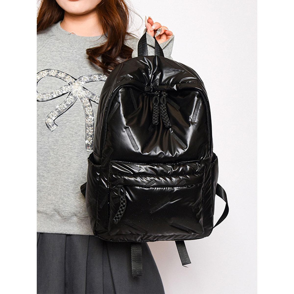 Take Two Solid Quilted Zip Closure Backpack-men-bags-image-5
