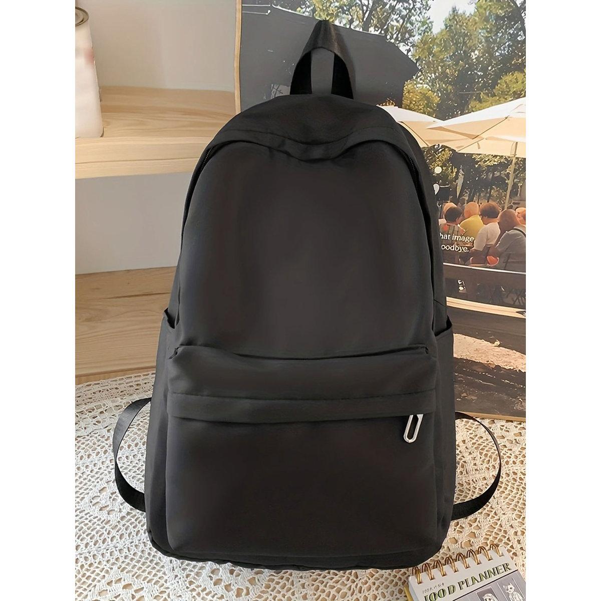 Take Two Solid Zip Closure Backpack-men-bags-image-1
