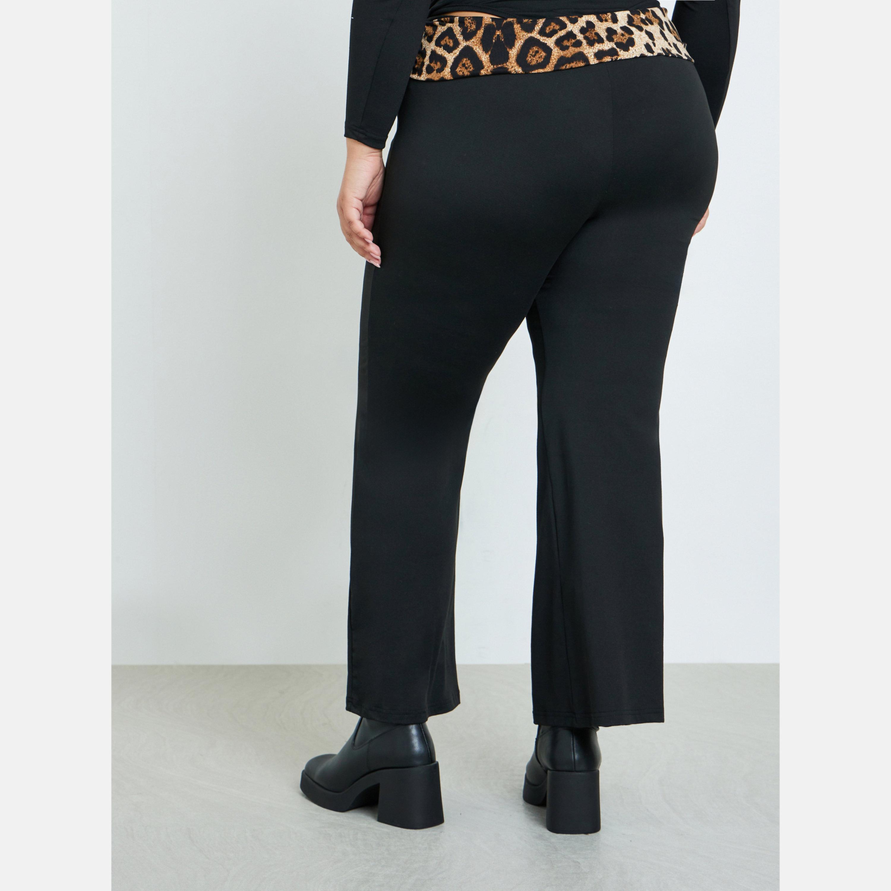 Styli Women Plus Size Black Leopard Waist Leggings-women-clothing-bottoms-leggings-image-4