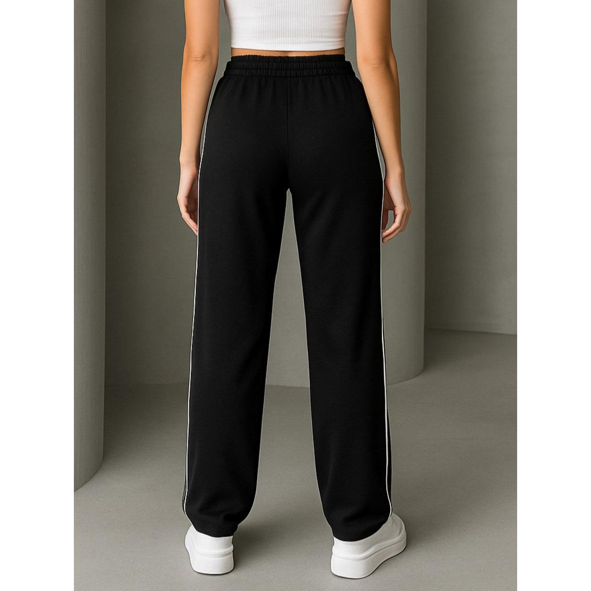 PAUSE Women Black Relaxed Fit Joggers-women-clothing-bottoms-joggers-image-2
