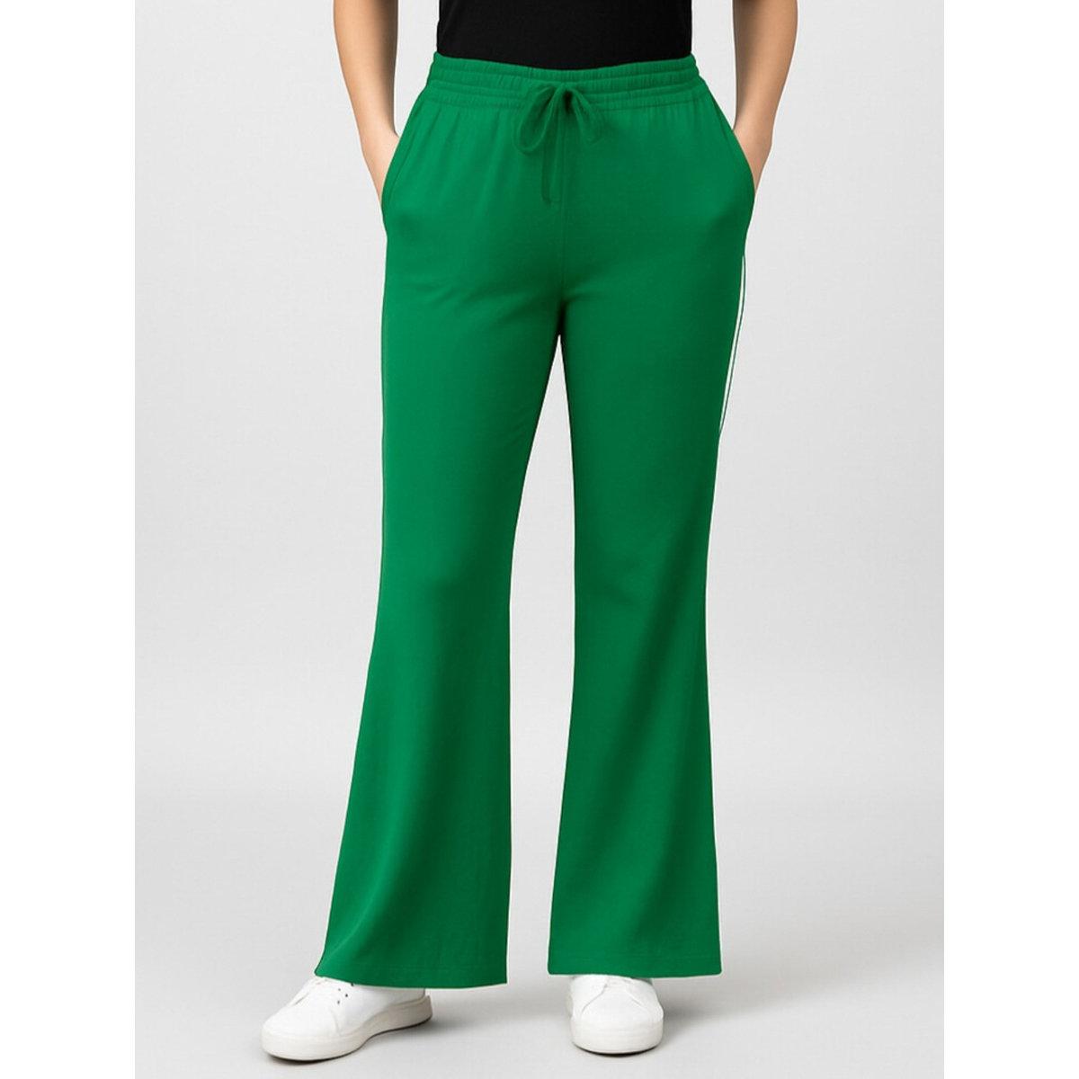 PAUSE Women Green Relaxed Fit Joggers-women-clothing-bottoms-joggers-image-1