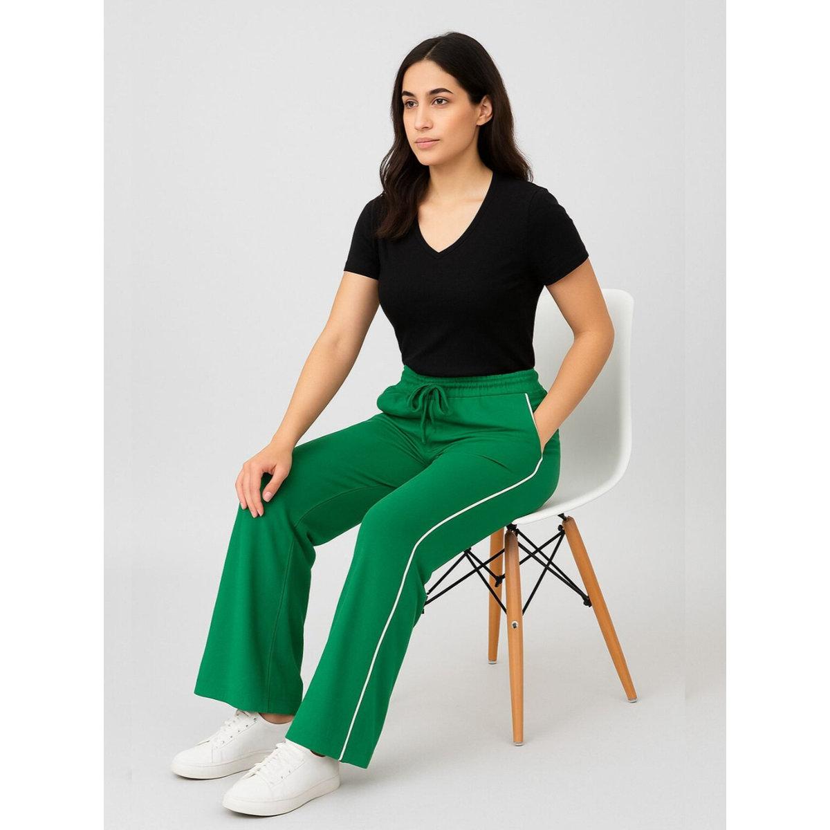 PAUSE Women Green Relaxed Fit Joggers-women-clothing-bottoms-joggers-image-5