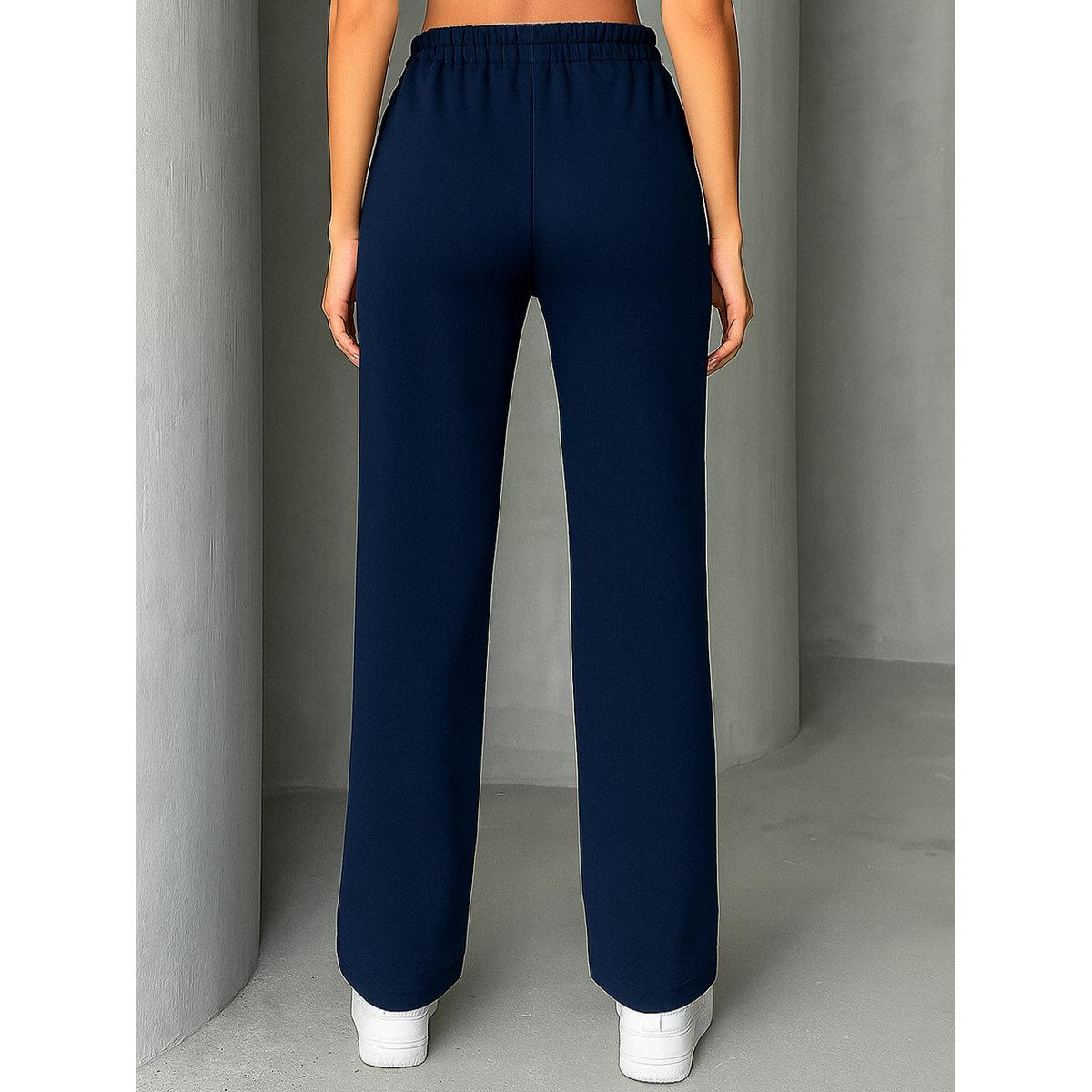 PAUSE Women Navy Blue Relaxed Fit Joggers-women-clothing-bottoms-joggers-image-2