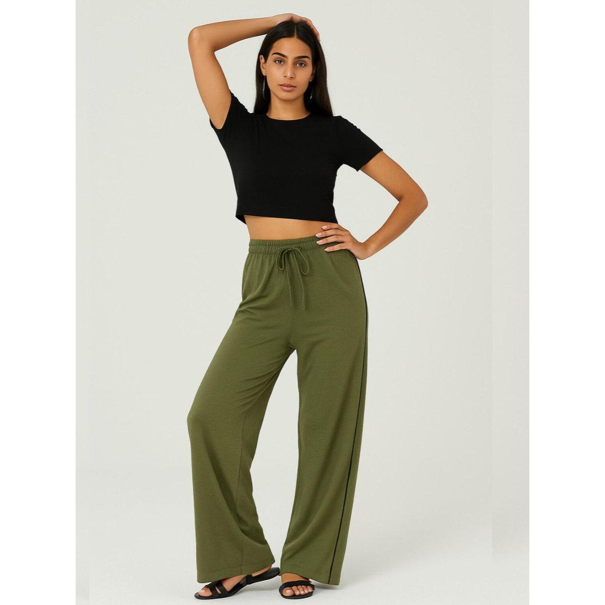 PAUSE Women Olive Relaxed Fit Joggers-women-clothing-bottoms-joggers-image-4