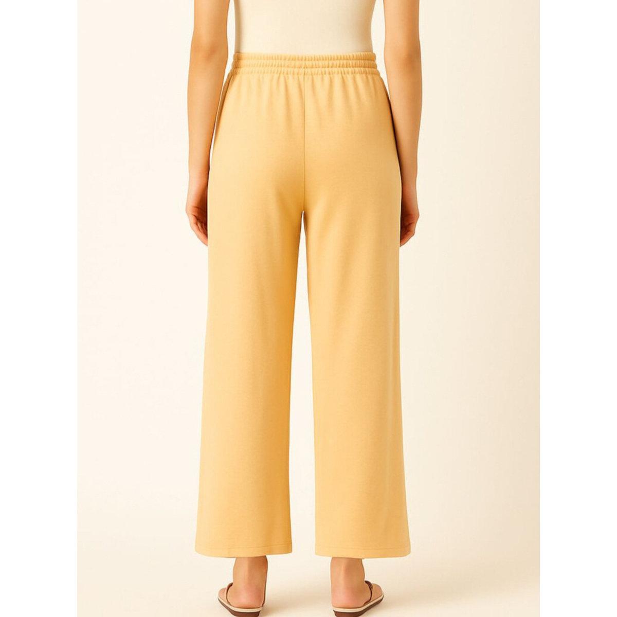 PAUSE Women Yellow Relaxed Fit Joggers-women-clothing-bottoms-joggers-image-2