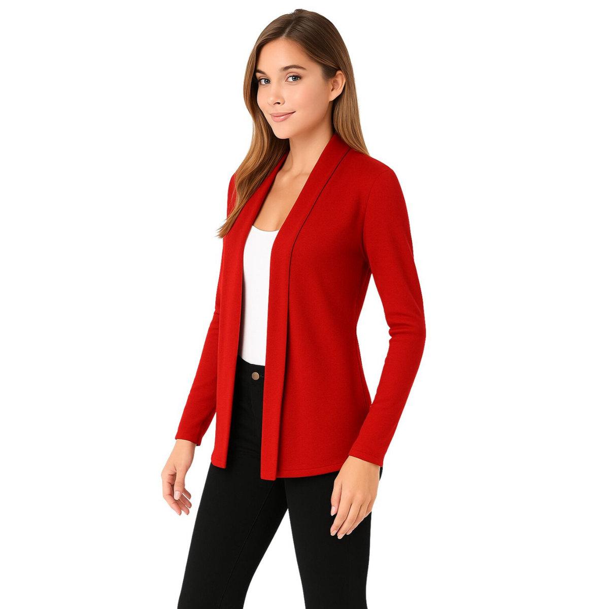 PAUSE Red Solid Open Front Shrug-women-clothing-shirtsandblouses-shirts-image-4