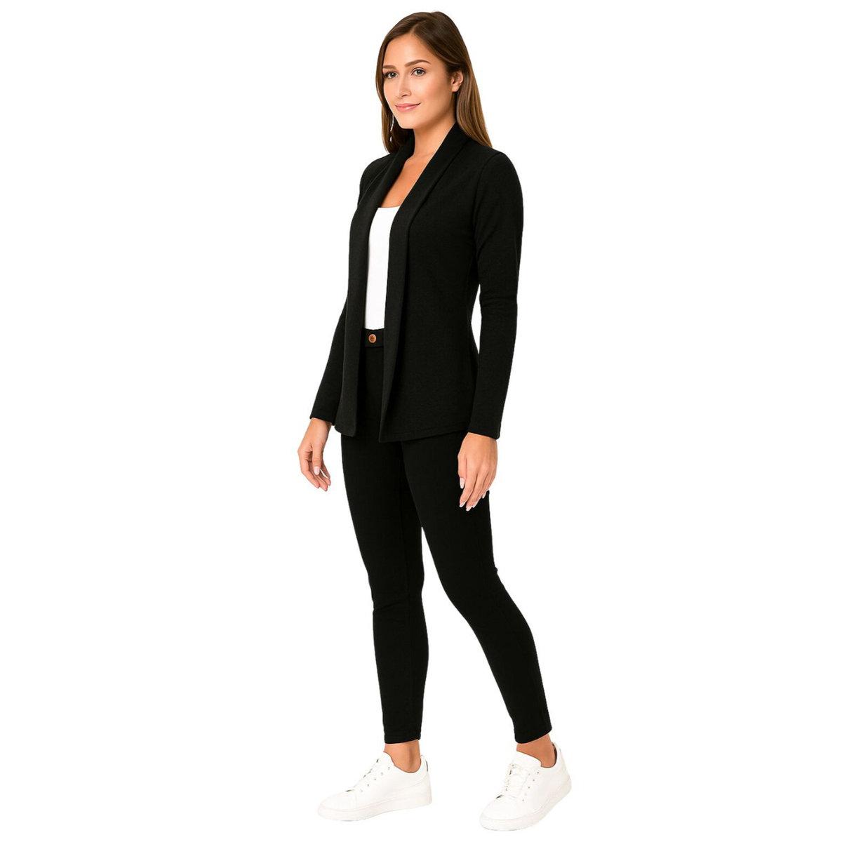 PAUSE Black Solid Open Front Shrug-women-clothing-shirtsandblouses-shirts-image-5