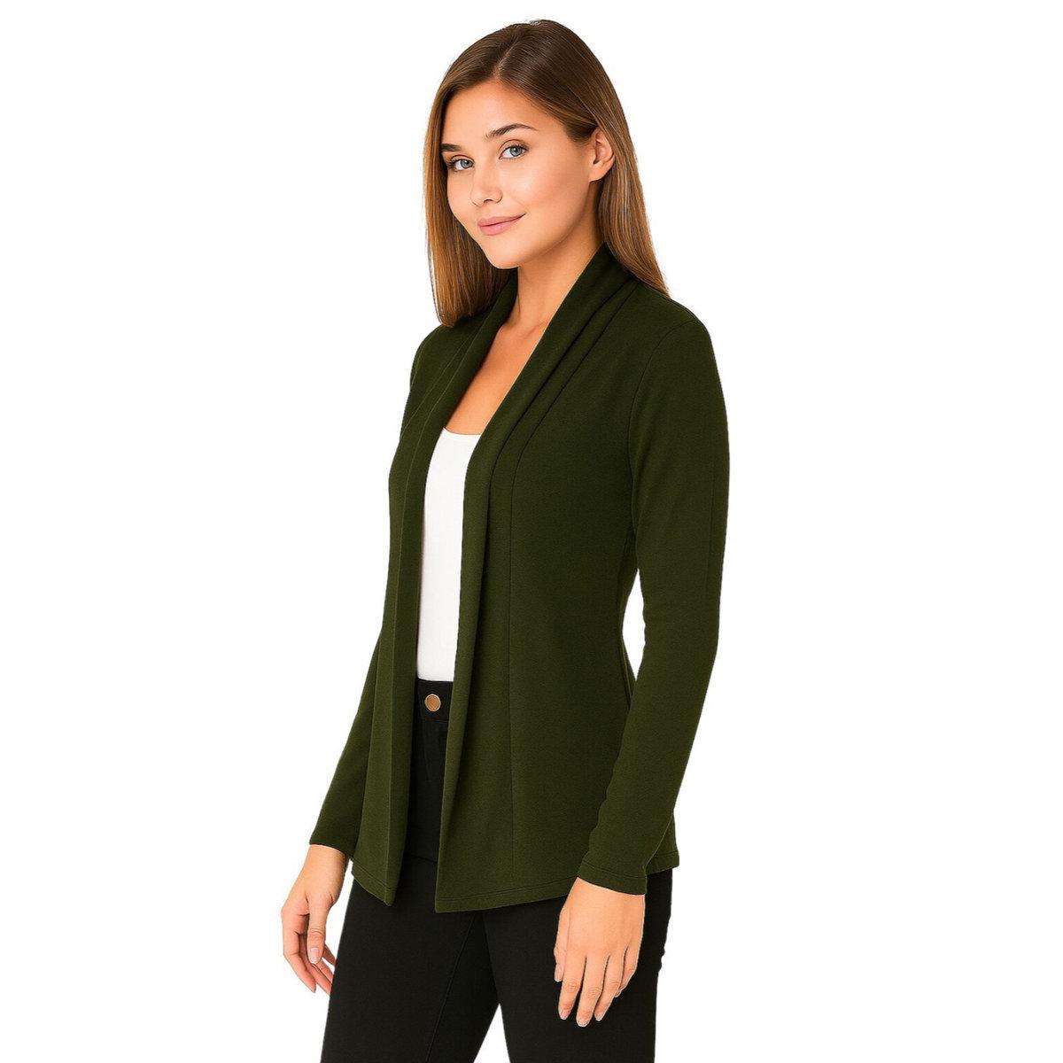 PAUSE Olive Solid Open Front Shrug-women-clothing-shirtsandblouses-shirts-image-3