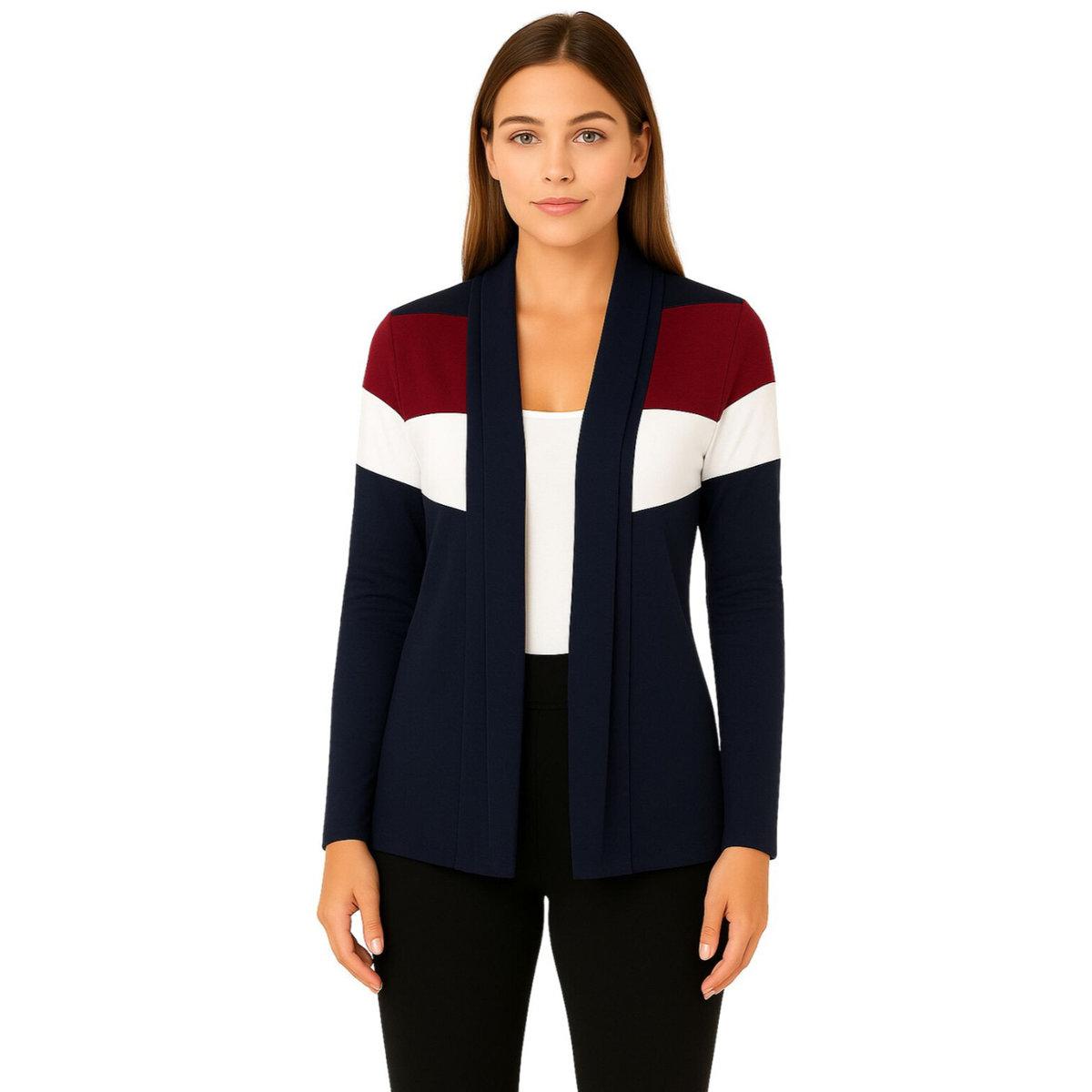 جاكيت مفتوح بنمط كُتل الألوان-women-clothing-shirtsandblouses-shirts-image-4
