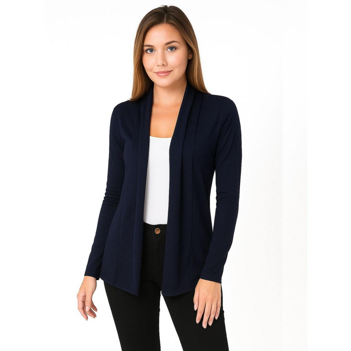 PAUSE Women Navy Open-Front Solid Shrug-women-clothing-shirtsandblouses-blouses-image-1