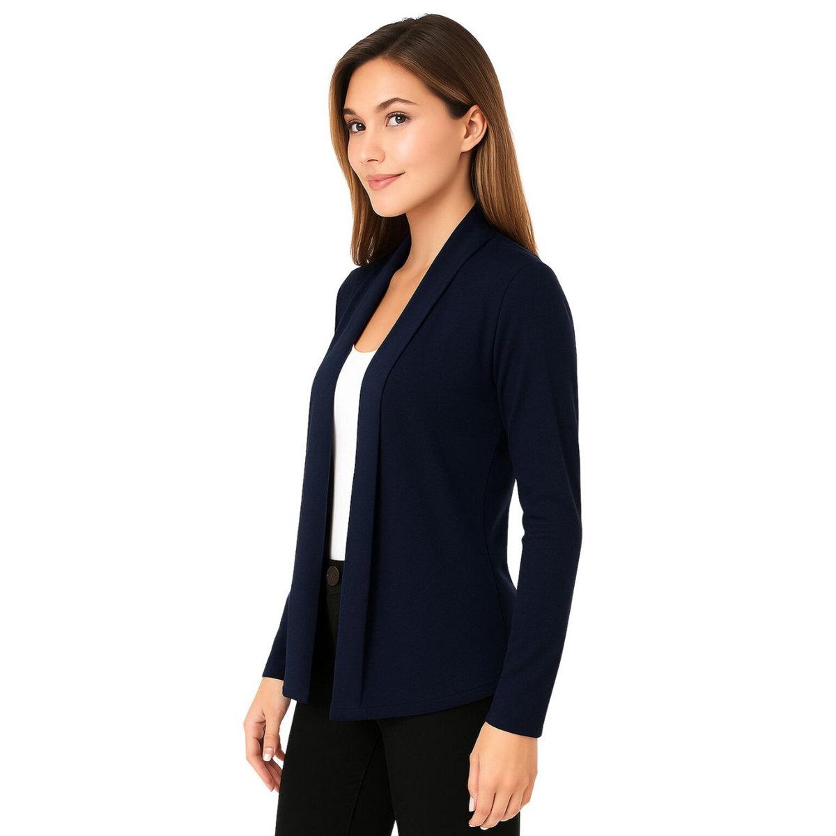 PAUSE Women Navy Open-Front Solid Shrug-women-clothing-shirtsandblouses-blouses-image-4