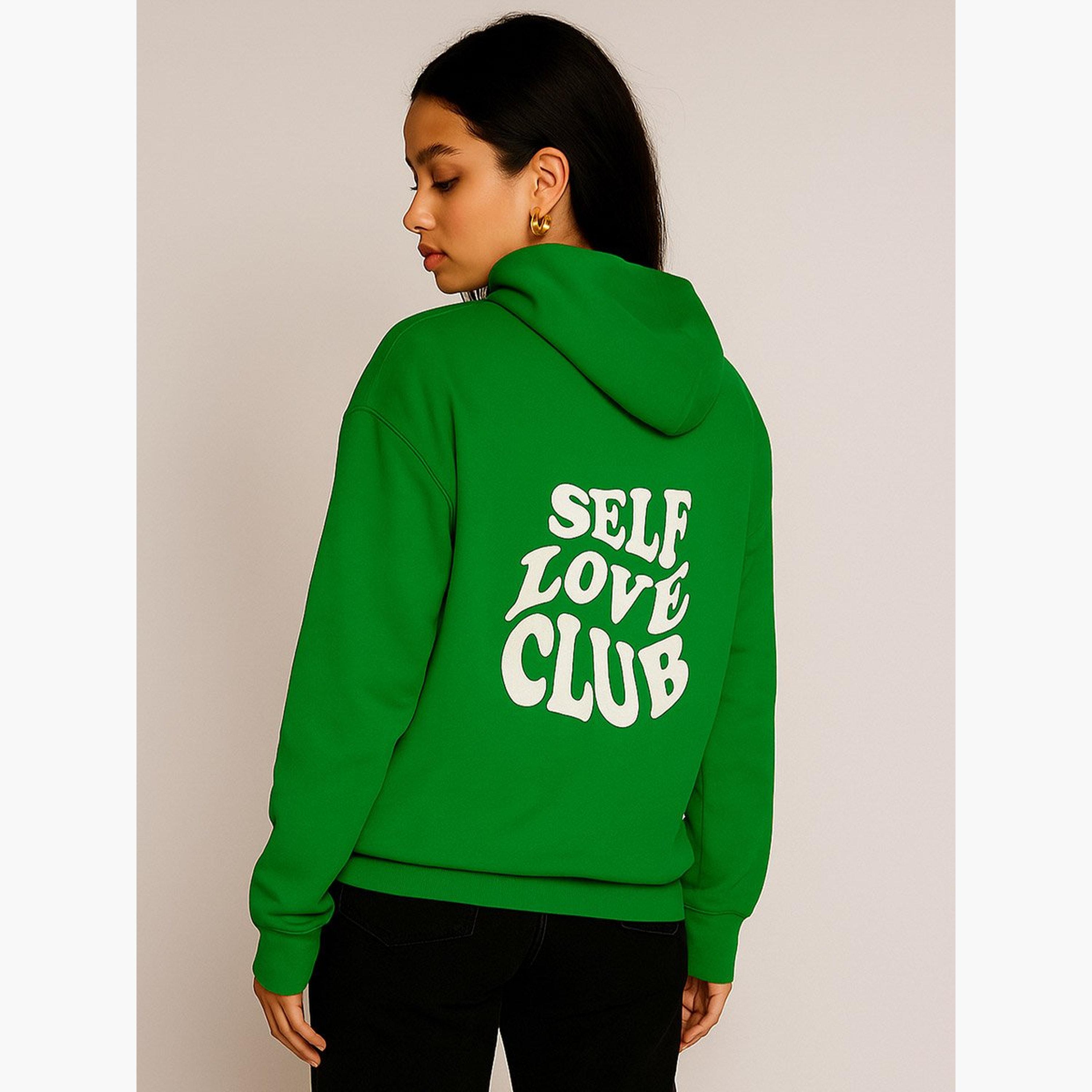 PAUSE Slogan Print Hooded Neck Long Sleeves Women's Hoodie-women-clothing-hoodiesandsweatshirts-hoodies-image-2