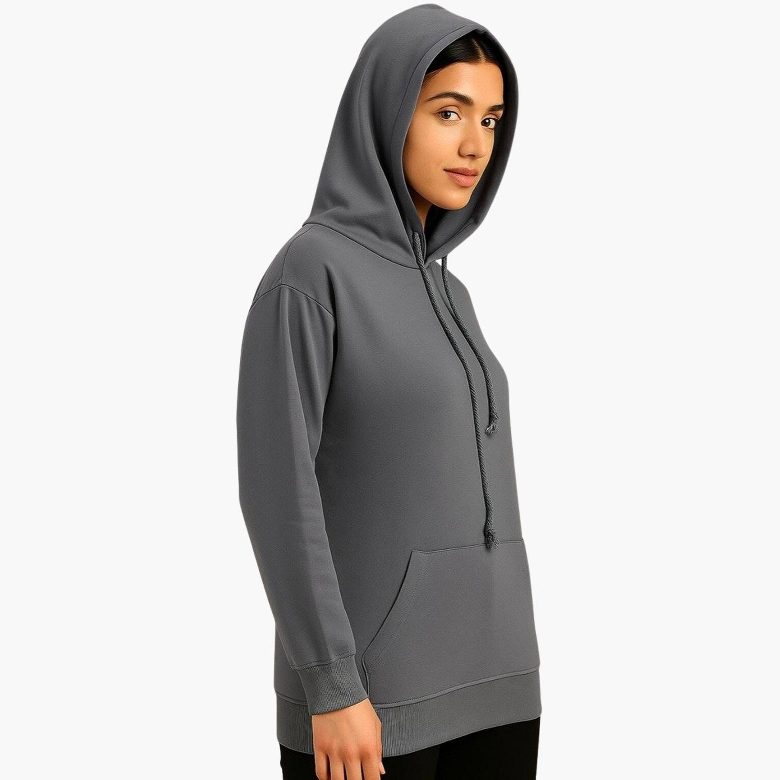 PAUSE Slogan Print Hooded Neck Long Sleeves Women's Hoodie-women-clothing-hoodiesandsweatshirts-hoodies-image-3