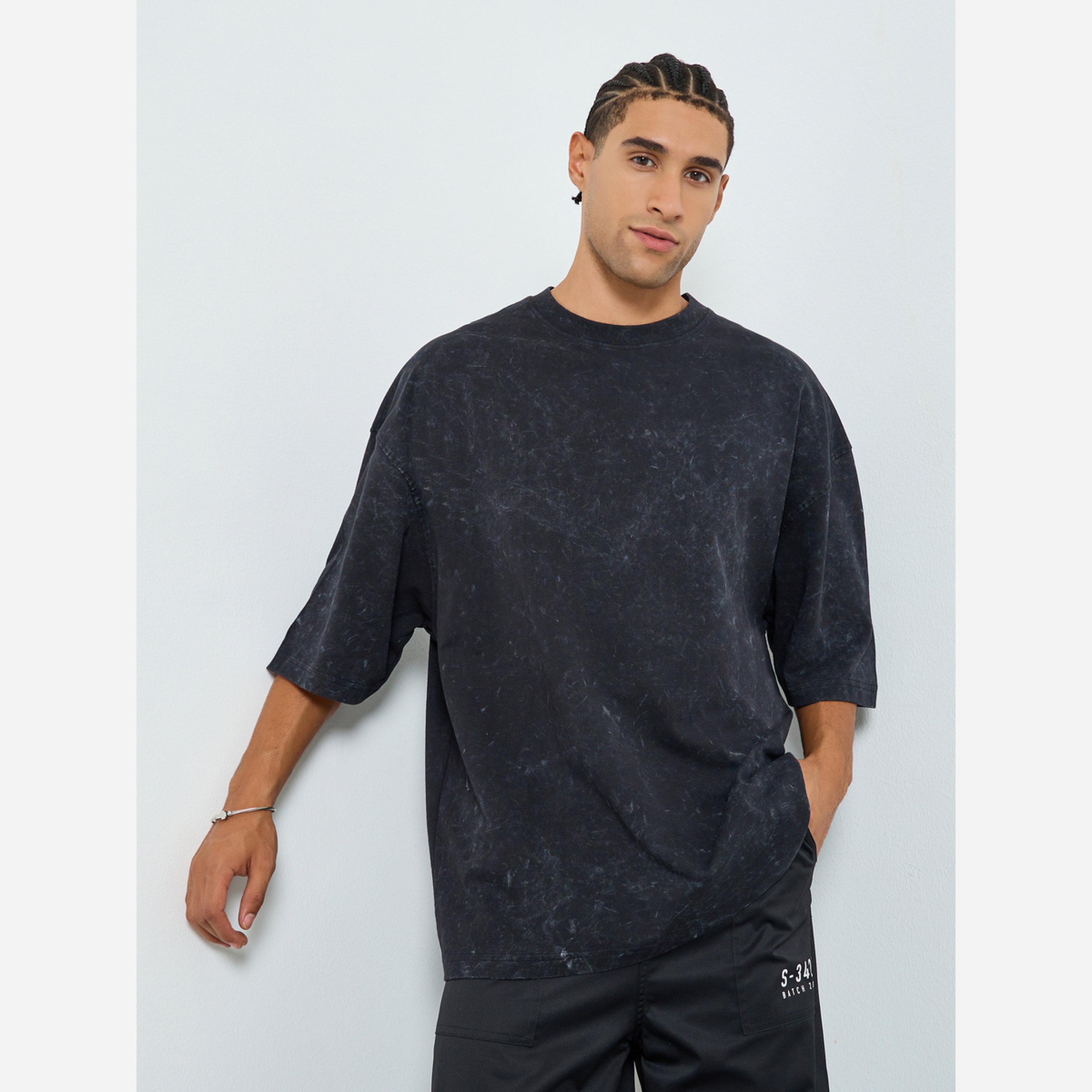 Styli Men Boxy Washed Back Graphic Terry T-Shirt-men-clothing-tshirtsandpolos-tshirts-image-1
