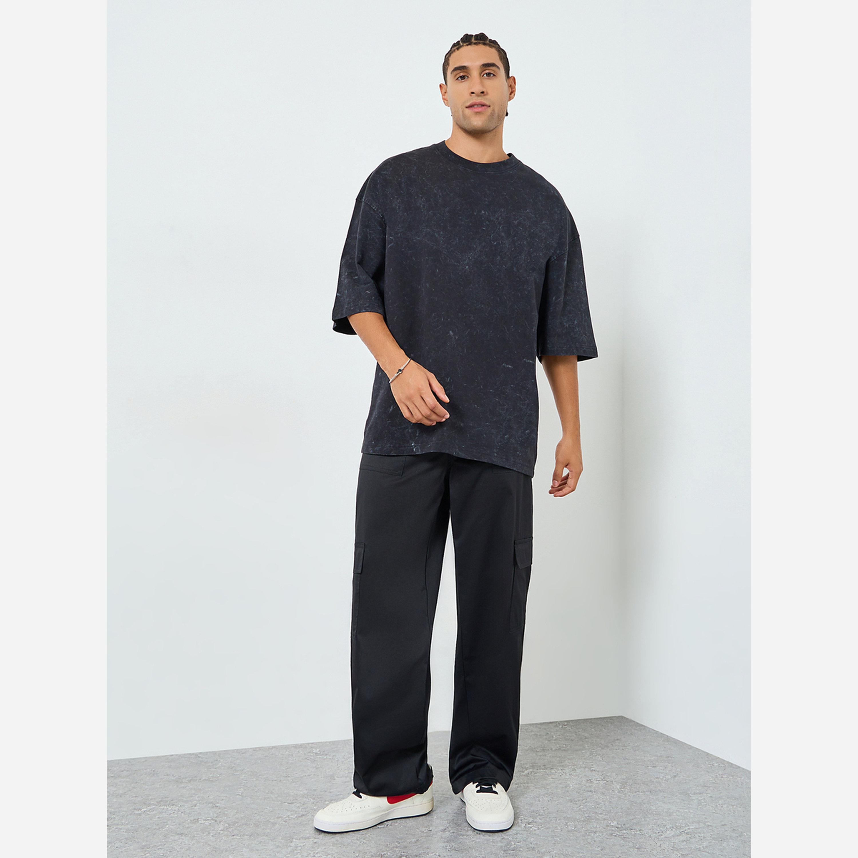 Styli Men Boxy Washed Back Graphic Terry T-Shirt-men-clothing-tshirtsandpolos-tshirts-image-2