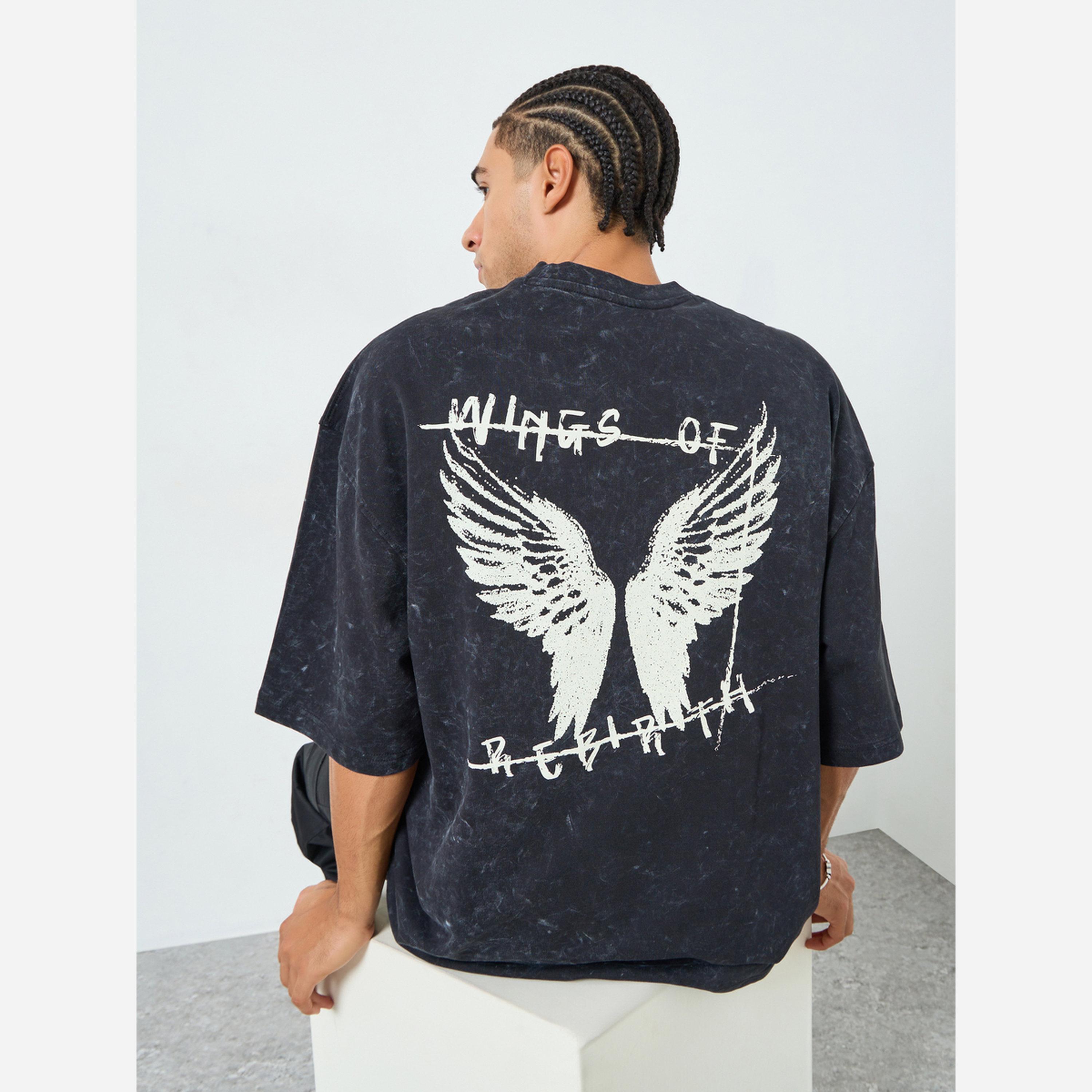 Styli Men Boxy Washed Back Graphic Terry T-Shirt-men-clothing-tshirtsandpolos-tshirts-image-4