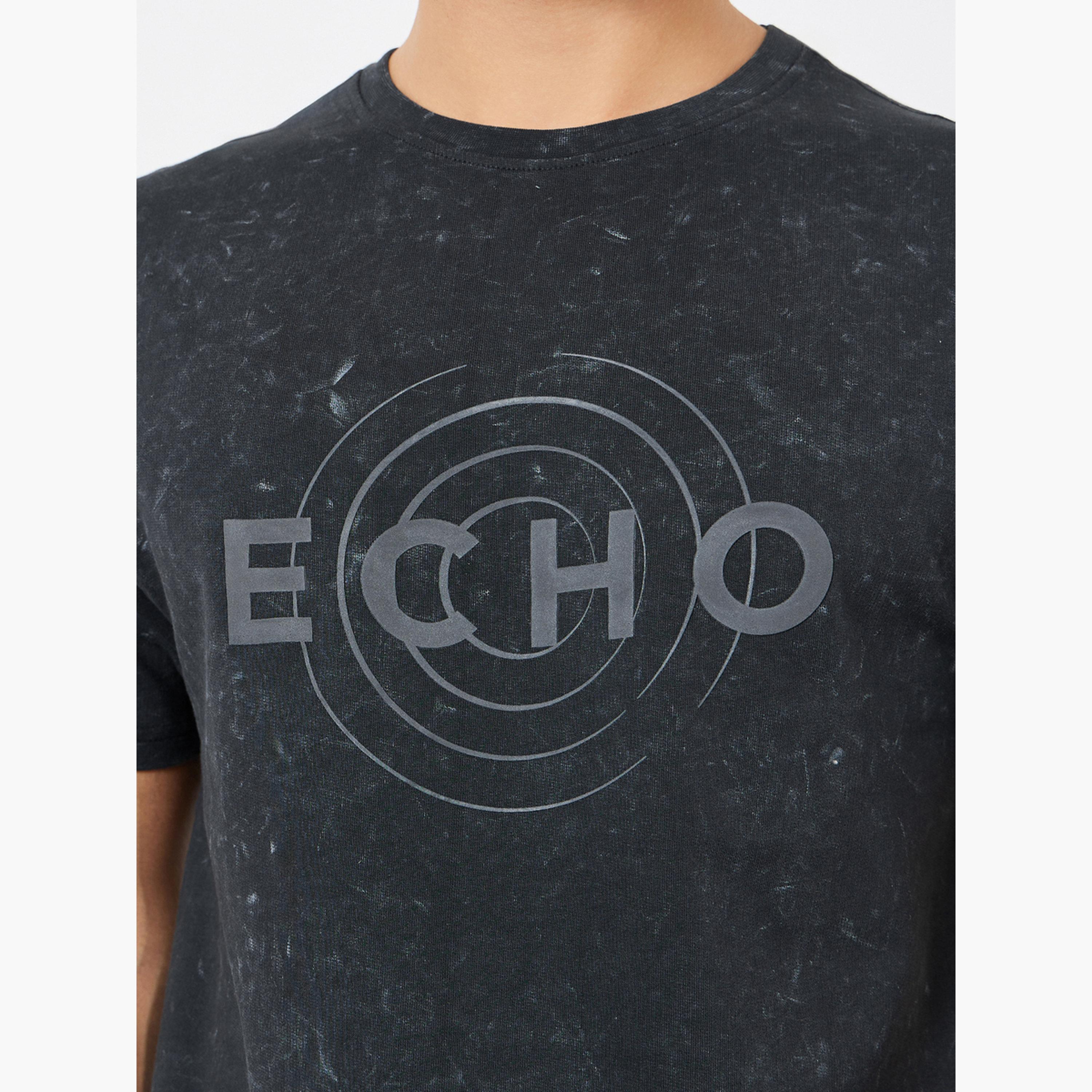 Styli Men Black Graphic Print Crew Neck T-Shirt-men-clothing-tshirtsandpolos-tshirts-image-4