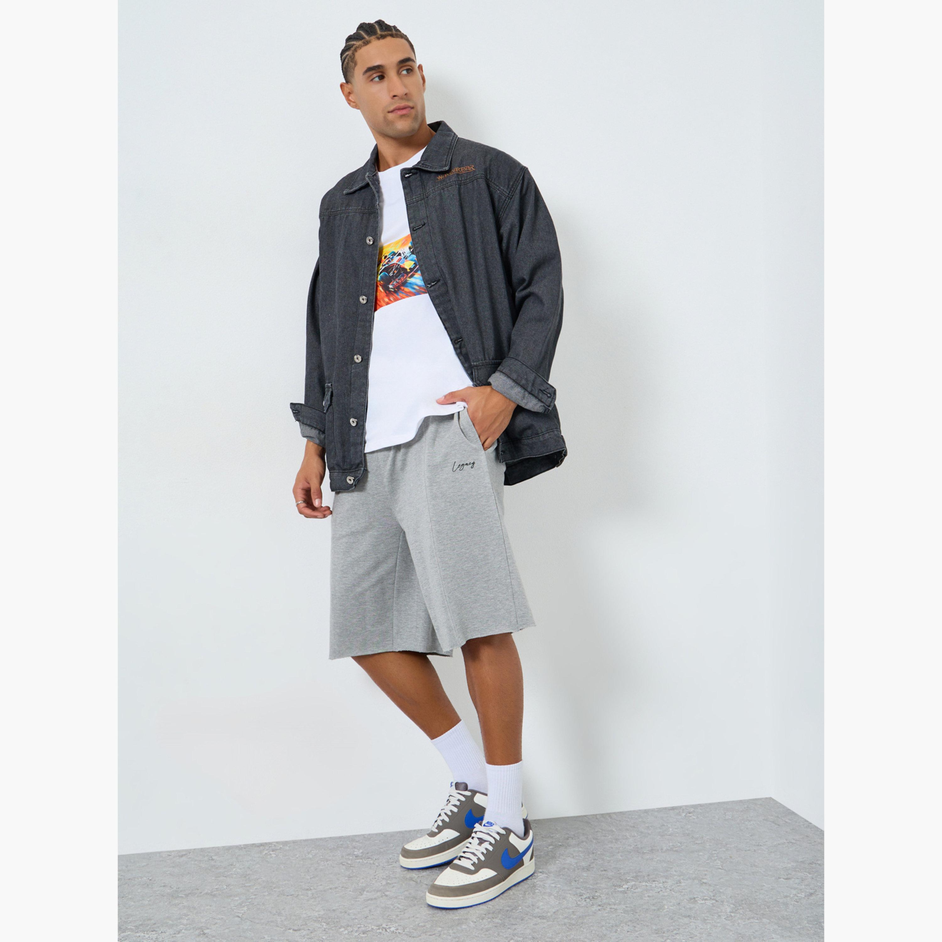 شورت تيري بقصة واسعة-men-clothing-bottoms-shorts-image-2