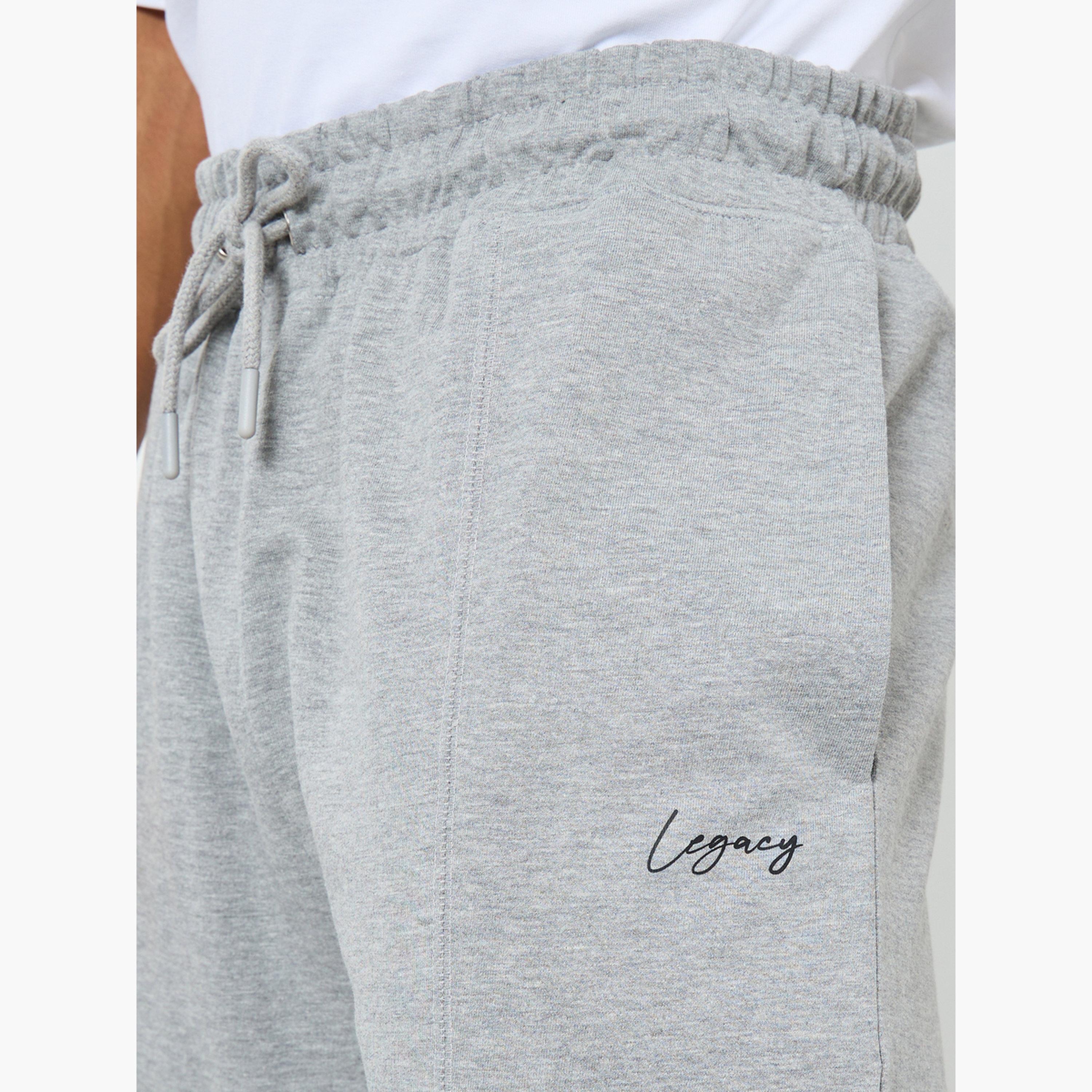 Styli Men Grey Oversized Terry Shorts-men-clothing-bottoms-shorts-image-3