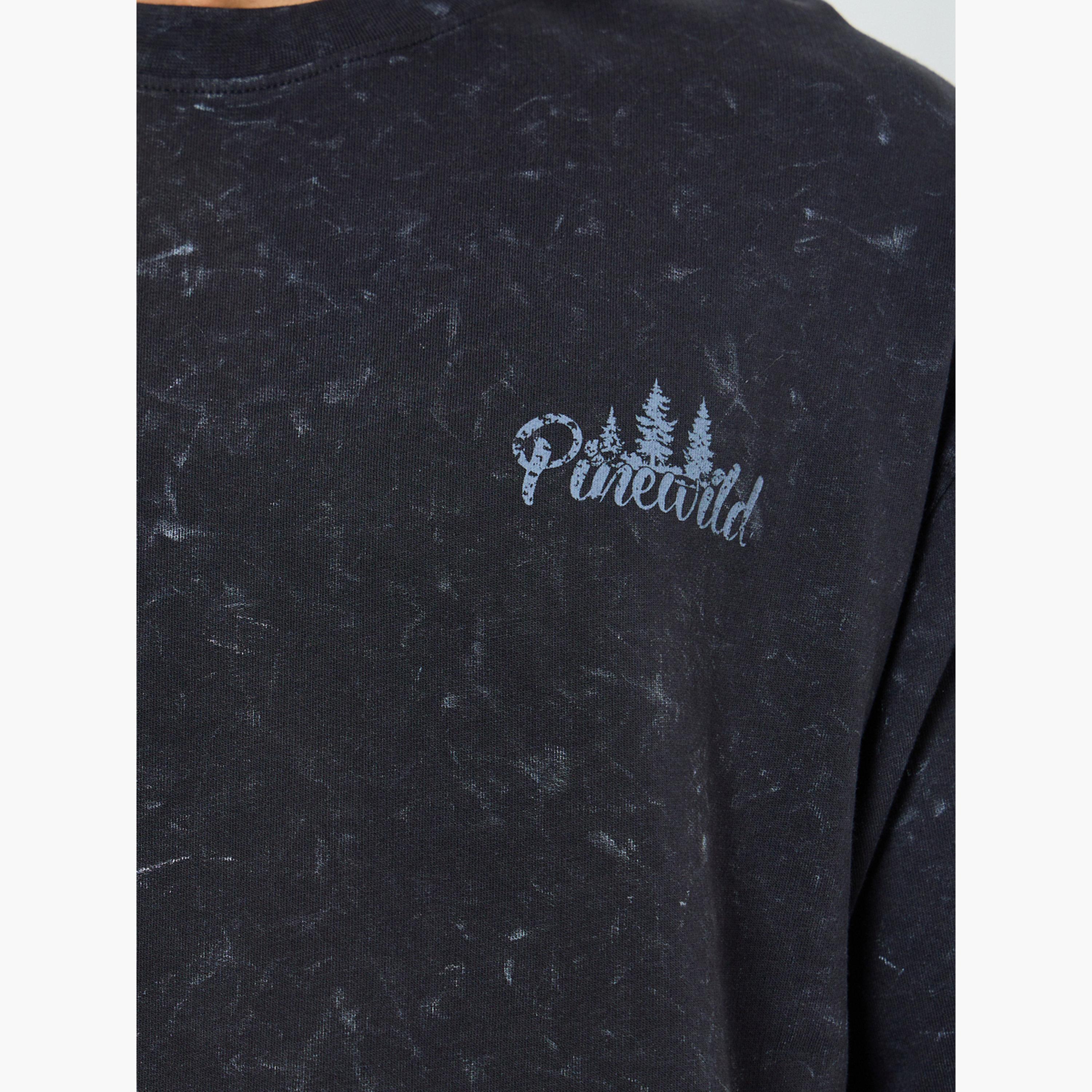 Styli Men Black Graphic Print Oversized T-Shirt-men-clothing-tshirtsandpolos-tshirts-image-4