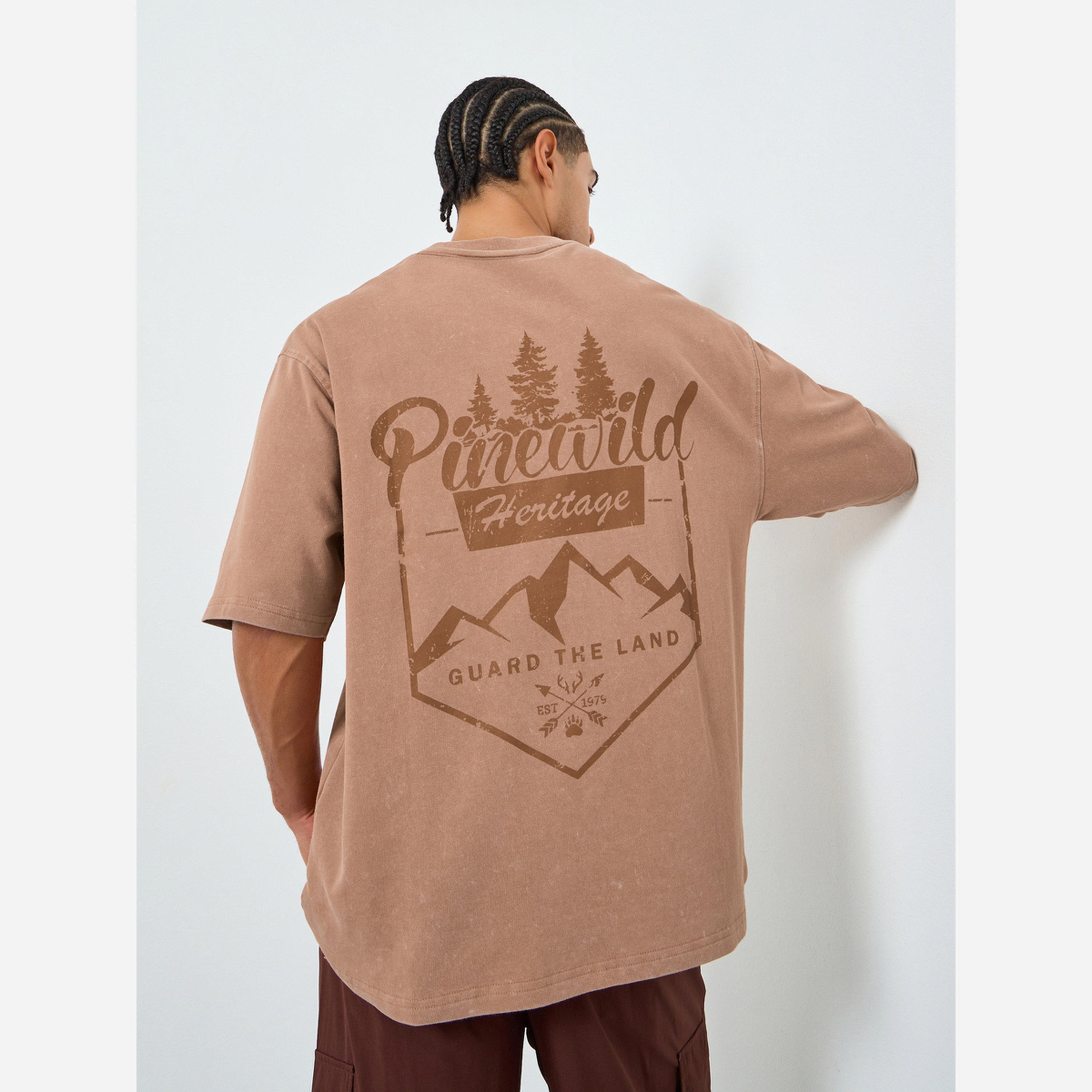 ستايلي - تيشيرت رجالي مقاس واسع طبعة رسومات قماش تيري-men-clothing-tshirtsandpolos-tshirts-image-4