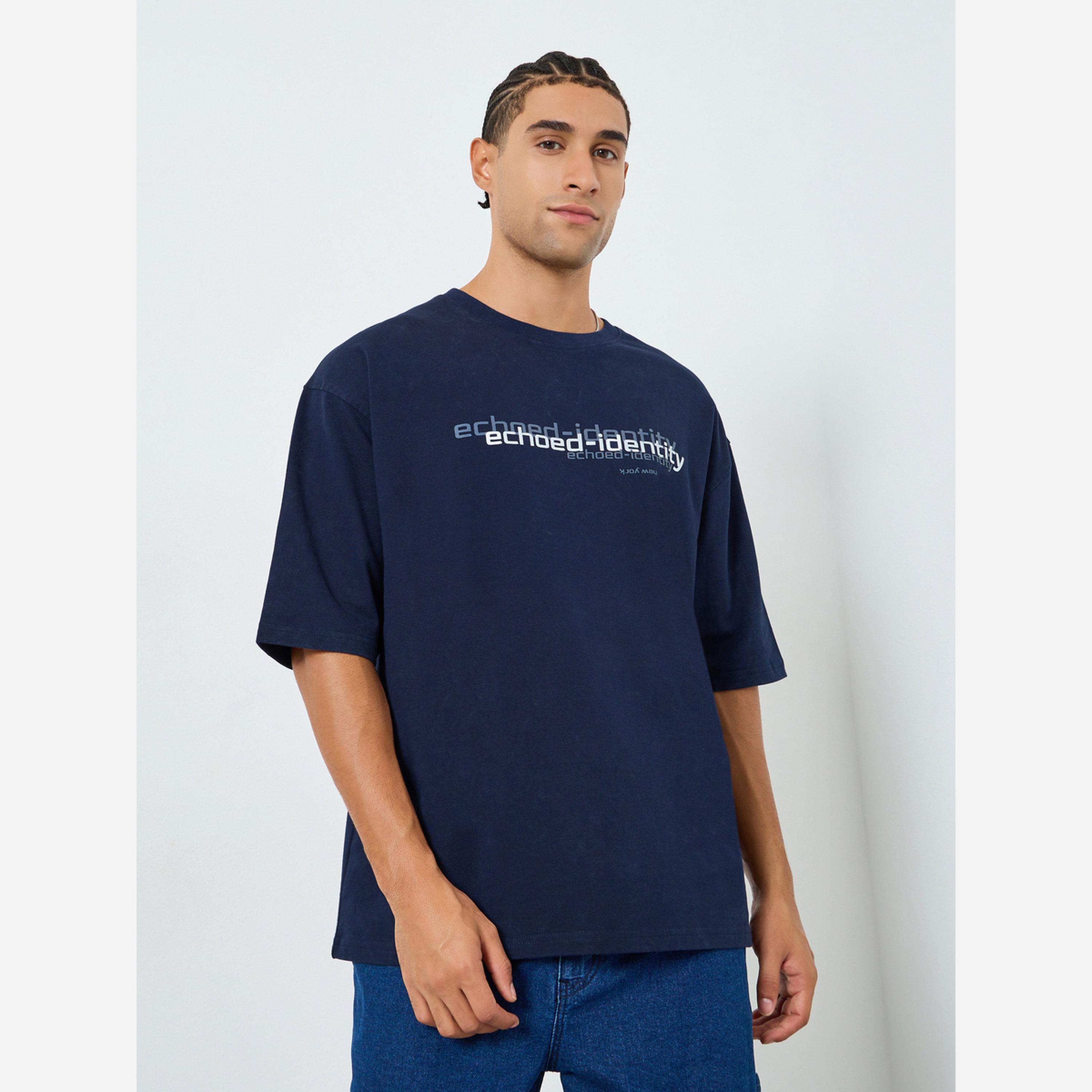 ستايلي - تيشيرت رجالي مقاس واسع قماش تيري-men-clothing-tshirtsandpolos-tshirts-image-1