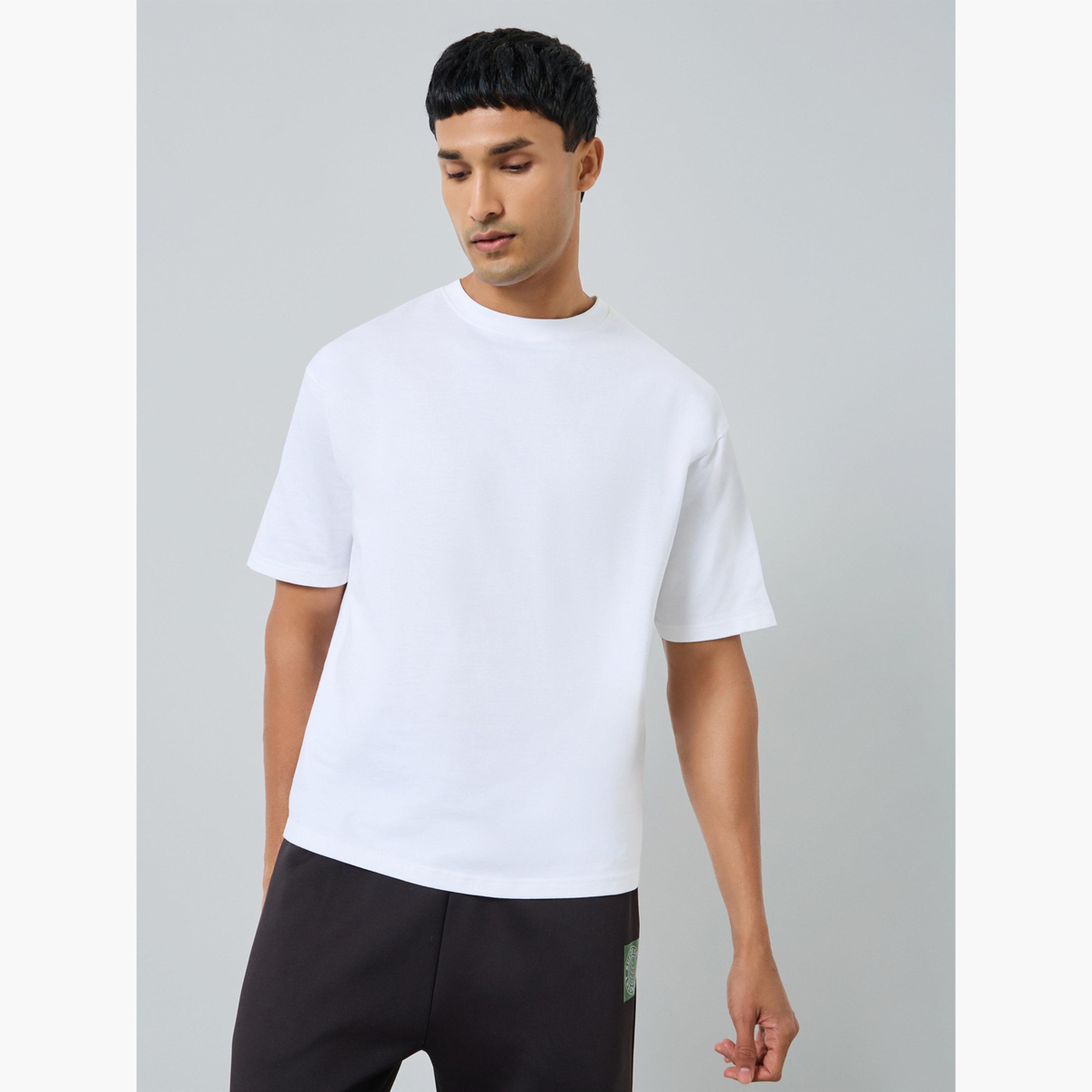 Styli Men White Oversized Graphic Print T-Shirt-men-clothing-tshirtsandpolos-tshirts-image-1