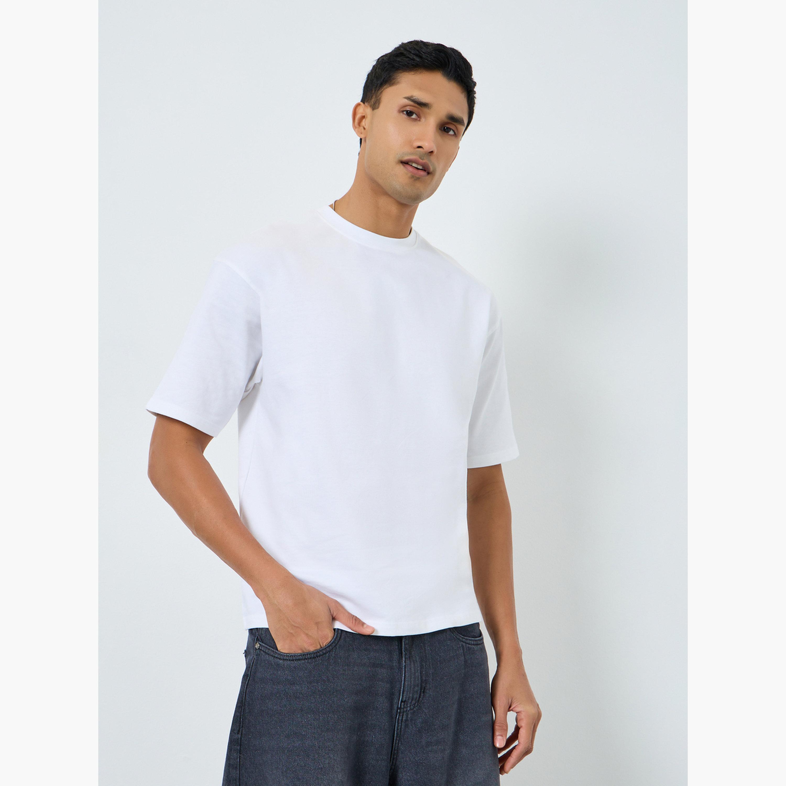 Styli Men Oversized Back Print Terry T-Shirt-men-clothing-tshirtsandpolos-tshirts-image-1