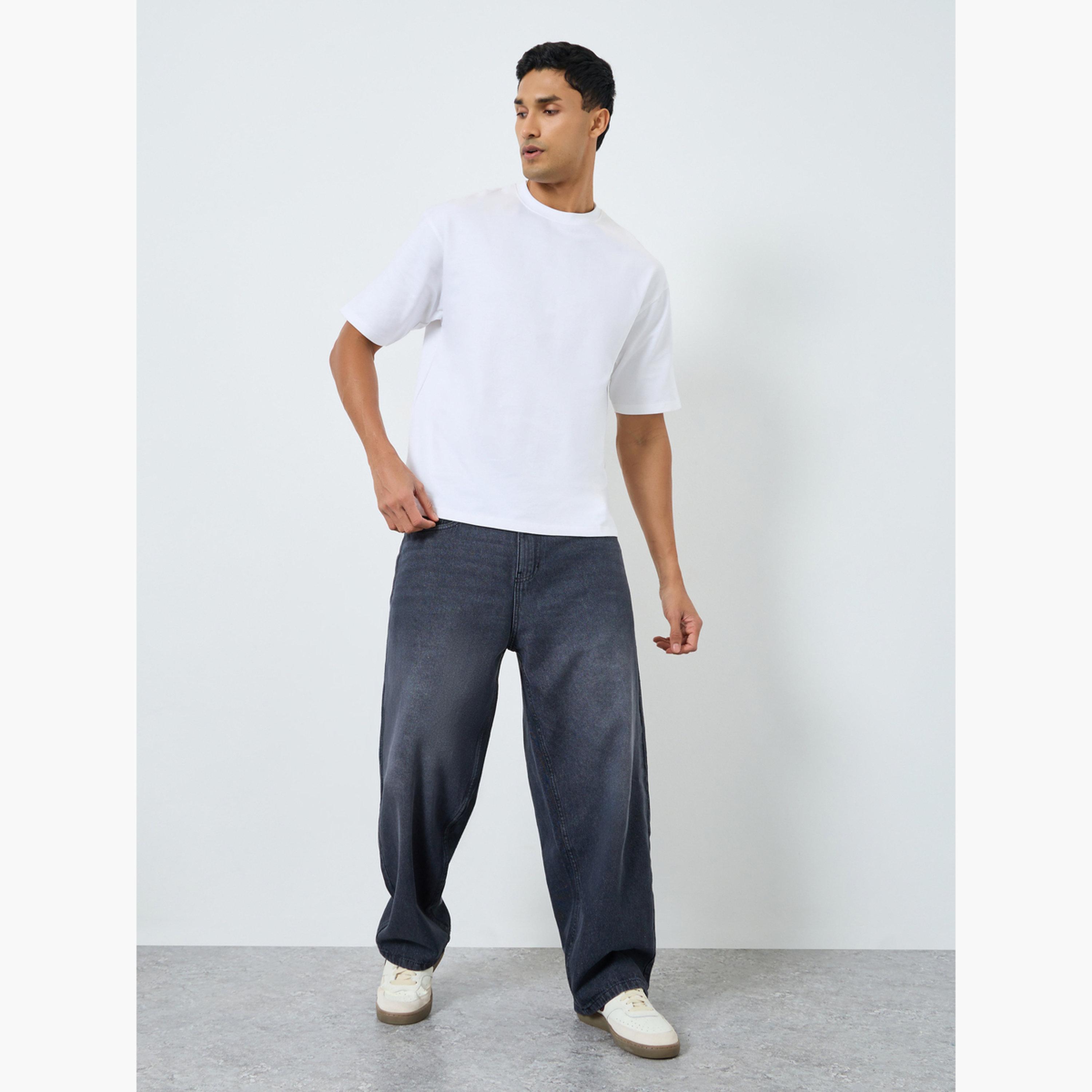 تيشيرت تيري واسع بطبعة على الظهر-men-clothing-tshirtsandpolos-tshirts-image-2