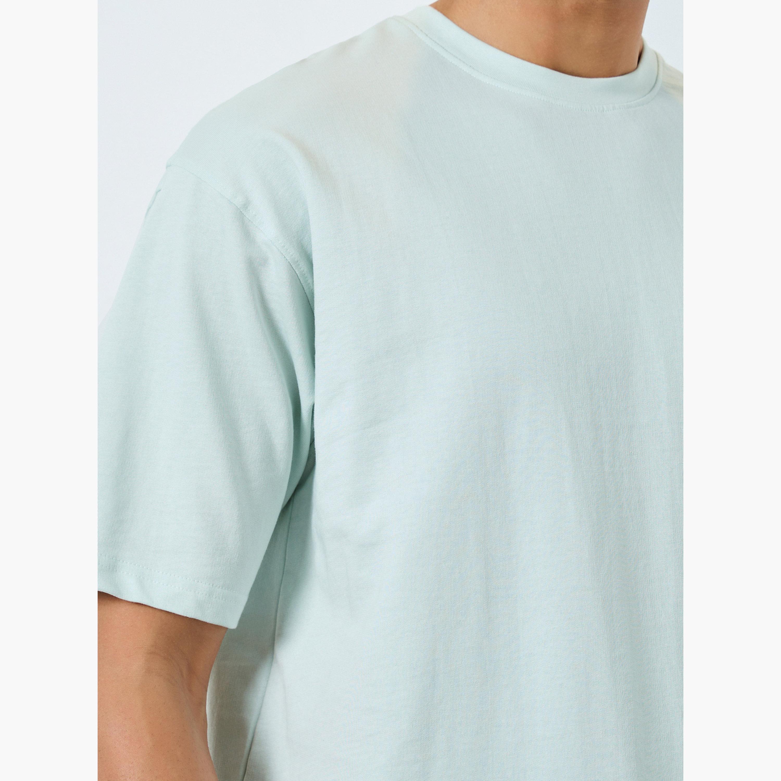 Styli Men Light Blue Oversized Graphic T-Shirt-men-clothing-tshirtsandpolos-tshirts-image-4