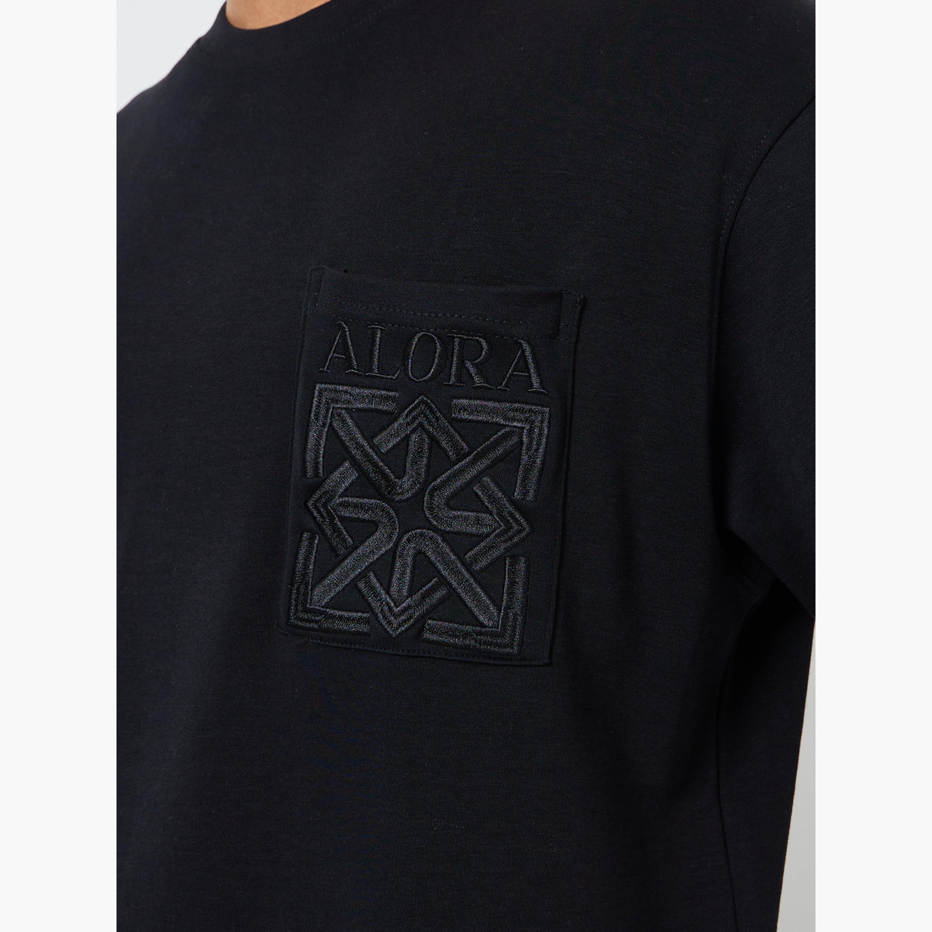 Styli Men Black Embroidered Oversized T-Shirt-men-clothing-tshirtsandpolos-tshirts-image-4