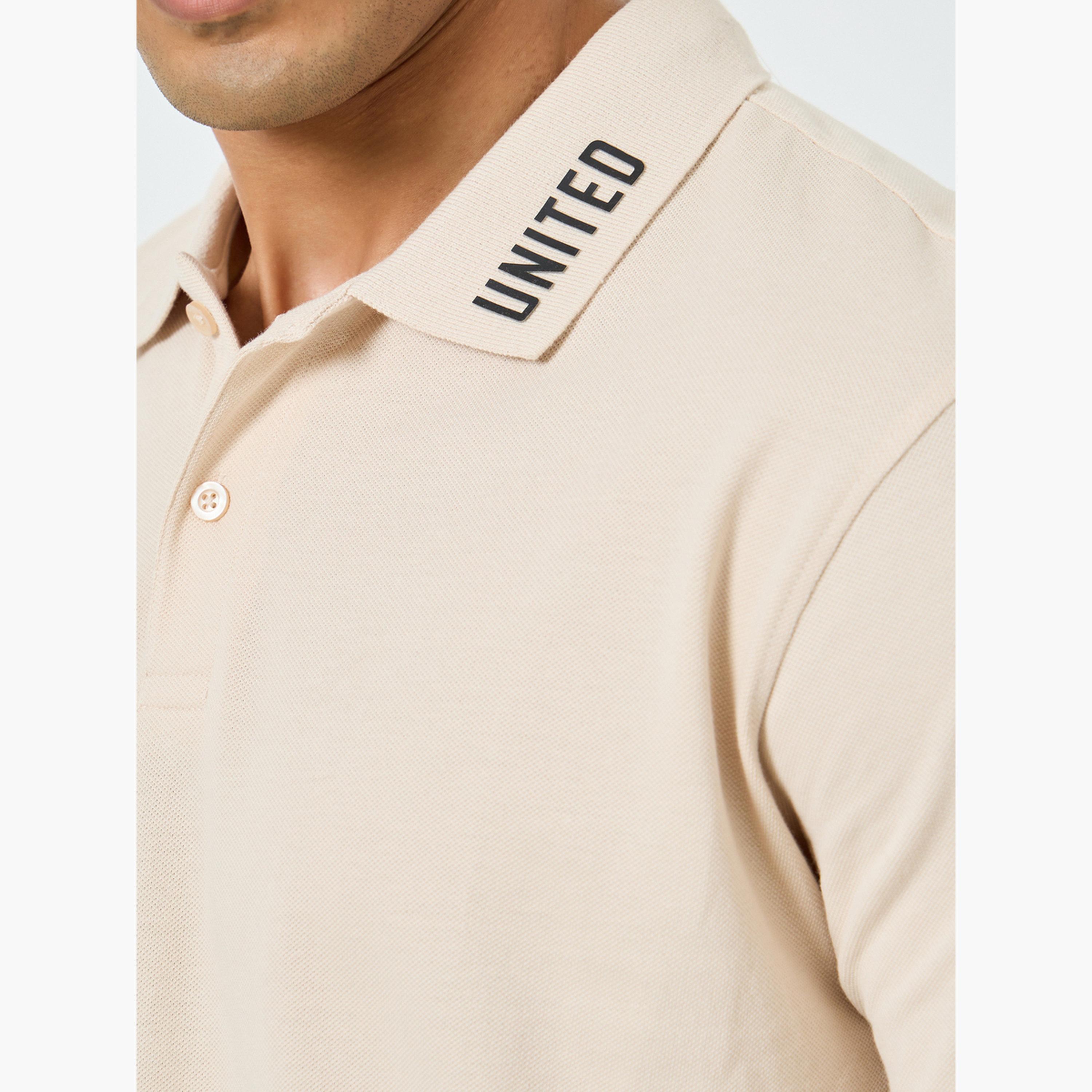 Styli Men Beige Relaxed Fit Polo-men-clothing-tshirtsandpolos-polos-image-4