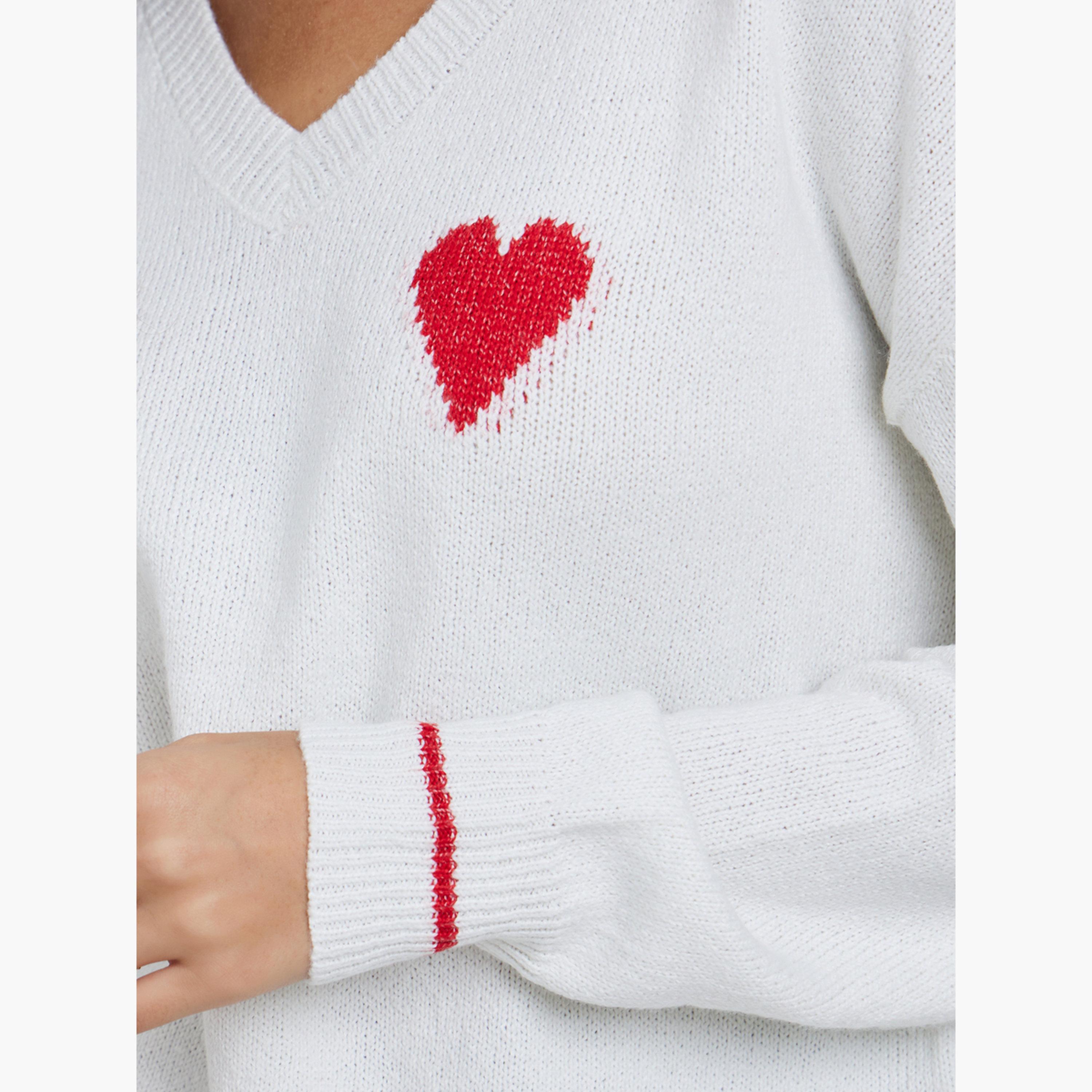 ستايلي - سترة محبوكة نقشة قلب بقصّة عادية للنساء -women-clothing-cardigansandjumpers-jumpers-image-4
