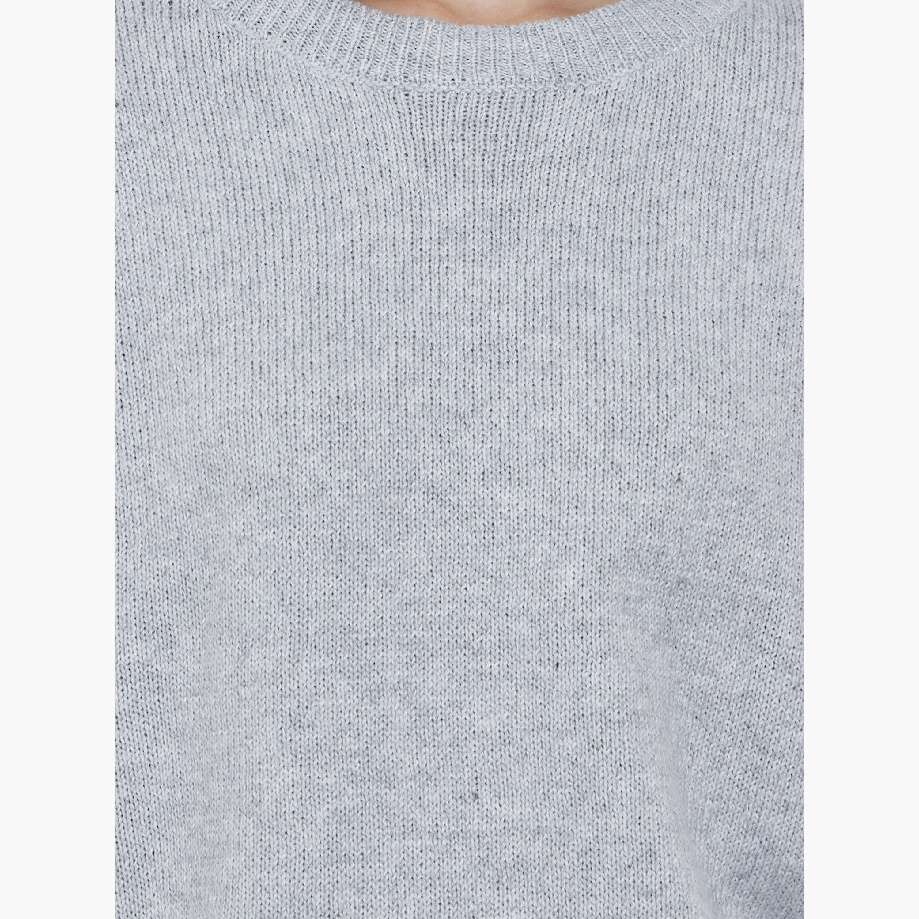 ستايلي - سترة رمادية بقصّة عادية ورقبة دائرية-women-clothing-cardigansandjumpers-jumpers-image-1