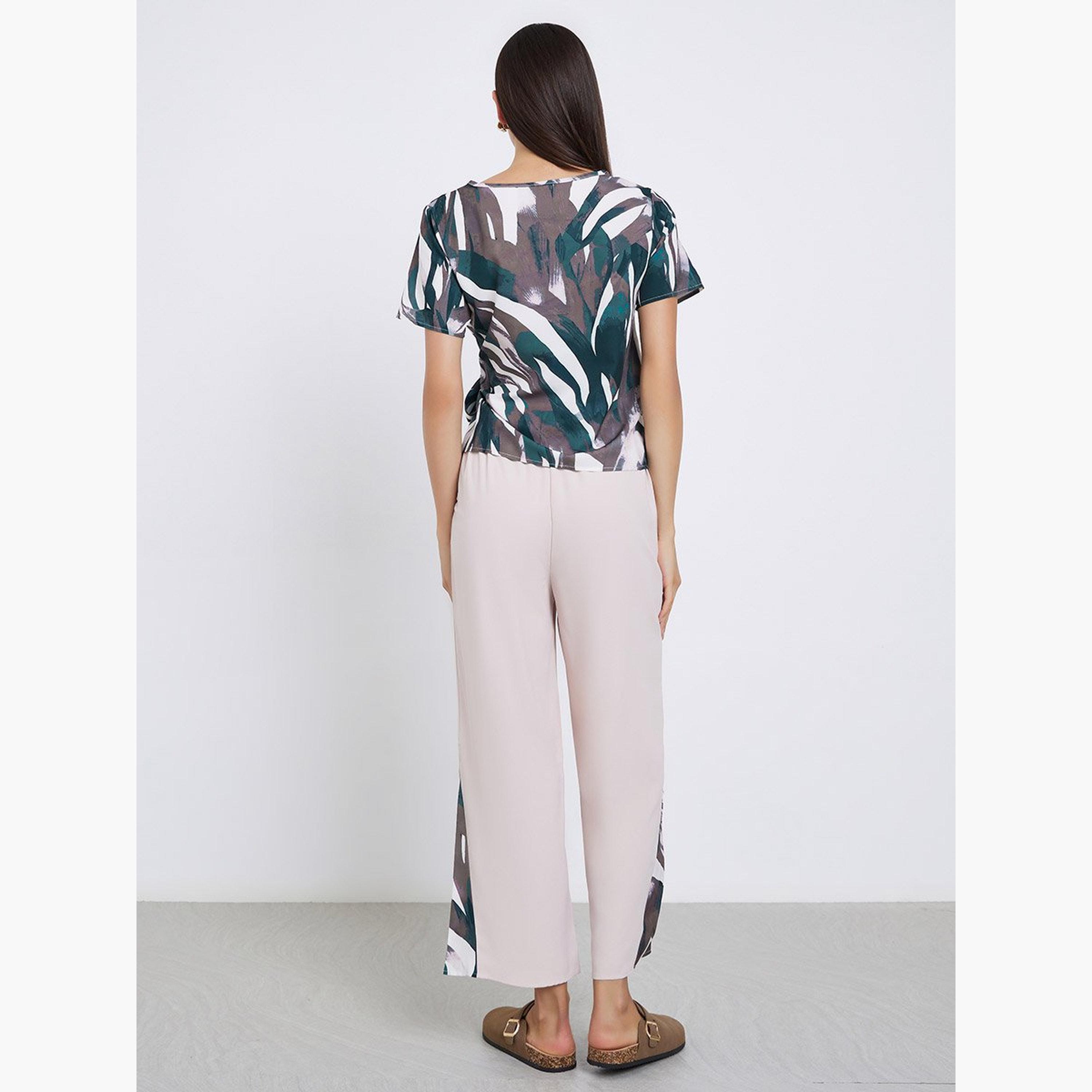 Take Two All-Over Printed Tops and Slit Cut Pants Co-Ords-women-clothing-coordsets-image-5
