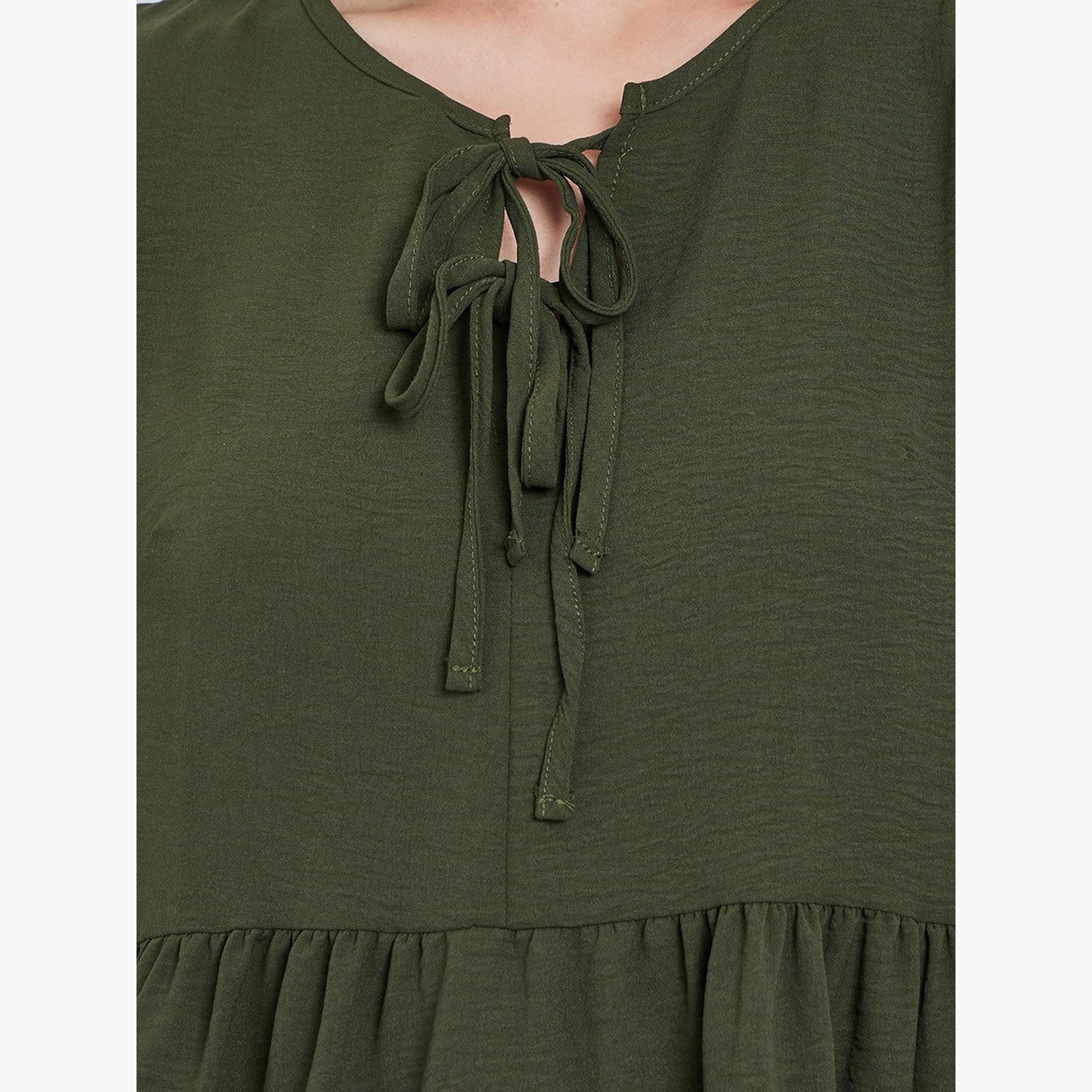 Take Two Women Tie-Up Neck Top and Printed Pants Co-Ords-women-clothing-coordsets-image-3