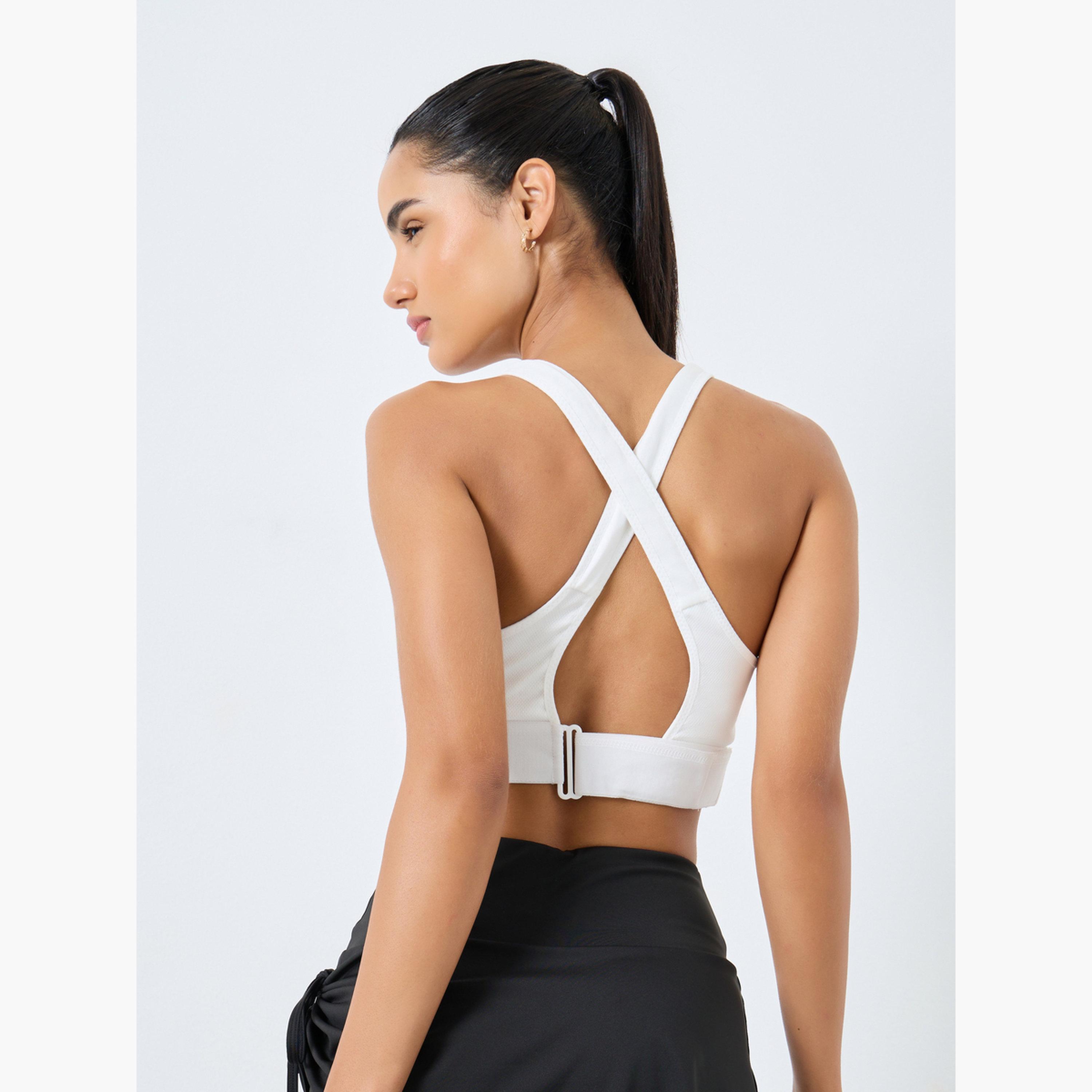 Styli Adjustable Straps and Underband with Front Zip Sports Bra-men-clothing-sportswearandactivewear-tshirtsandpolos-image-5