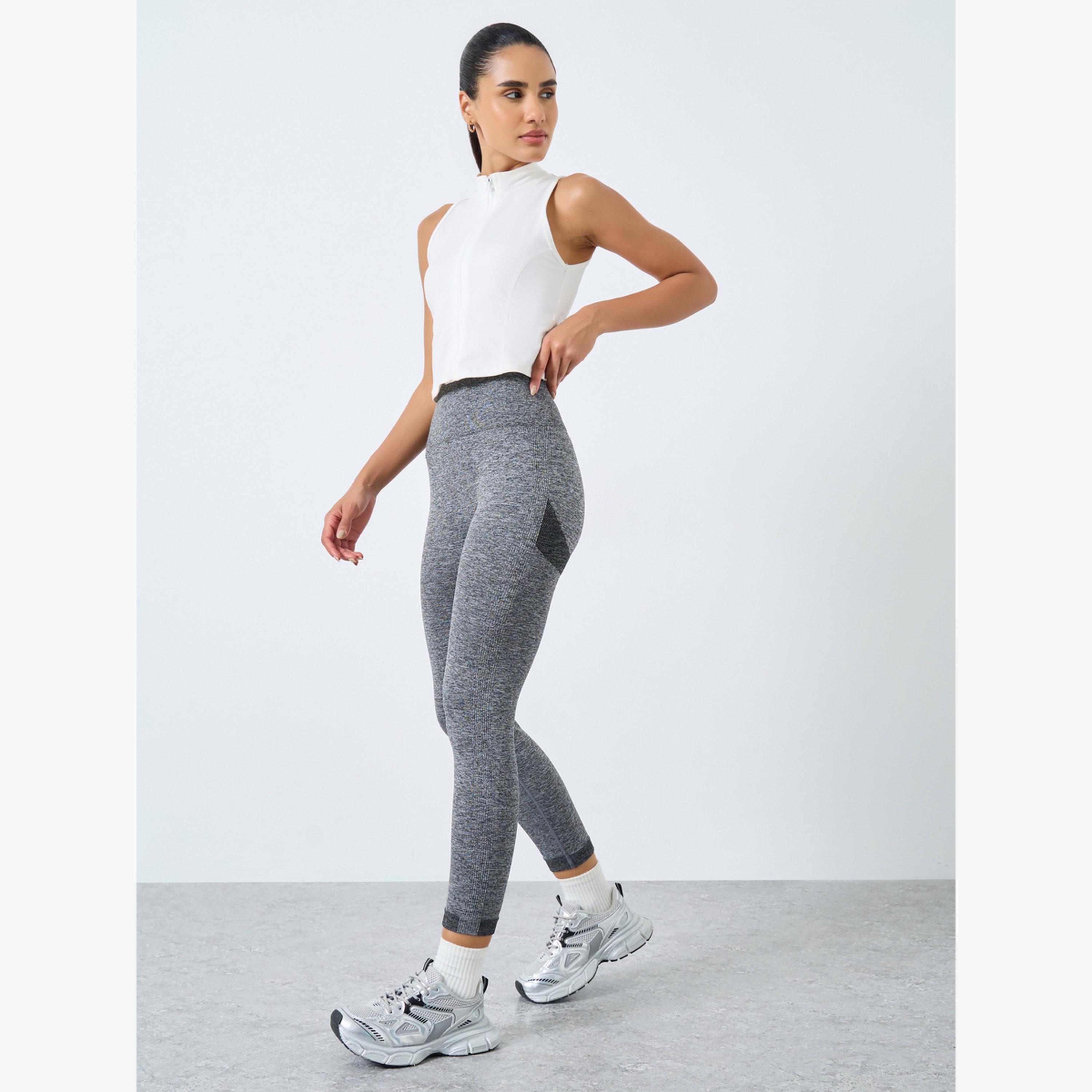ستايلي - ليقنز/ فيزون جاكار تونال بدون درزات-women-clothing-sportswearandactivewear-bottoms-leggings-image-2